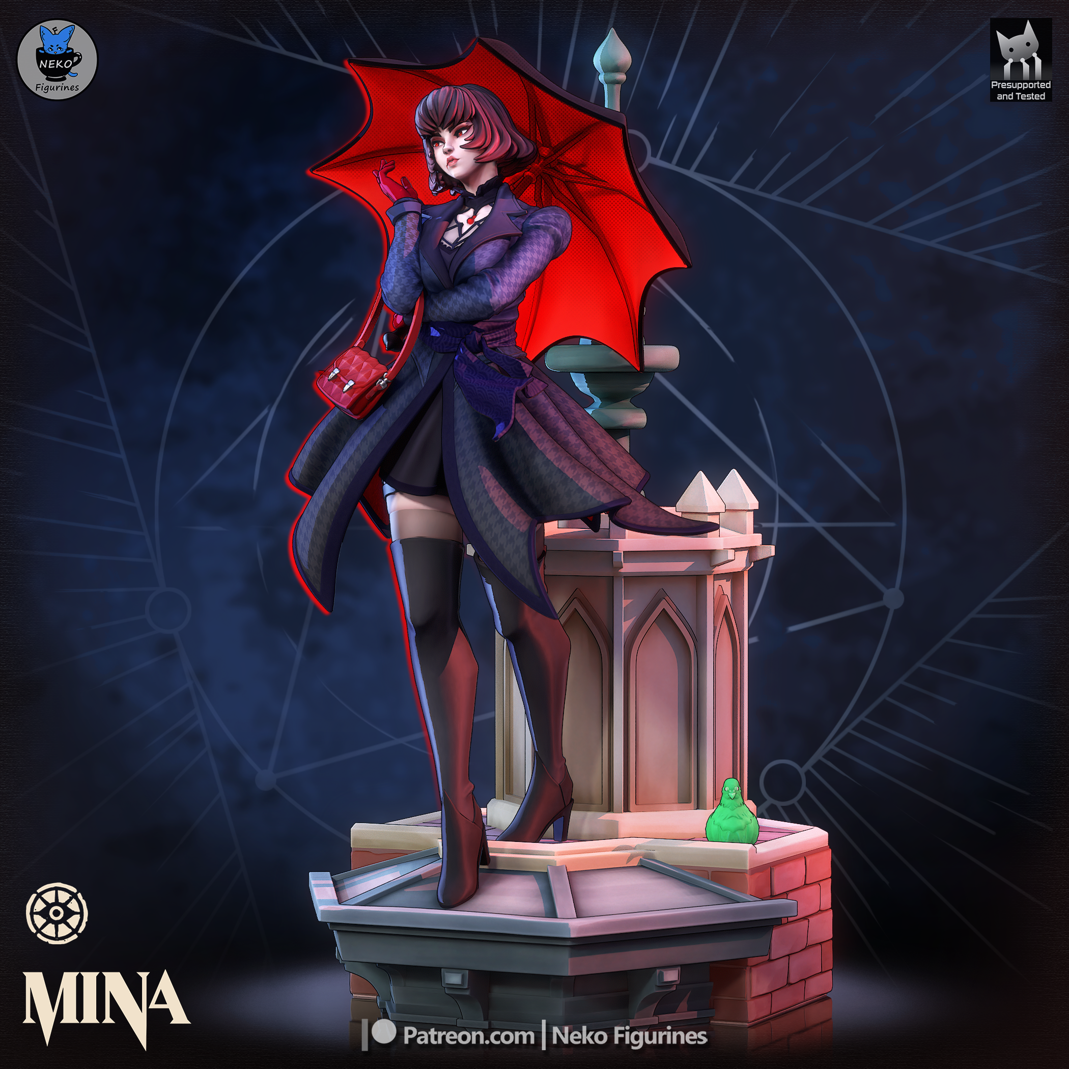 Rooftop Raven Statue