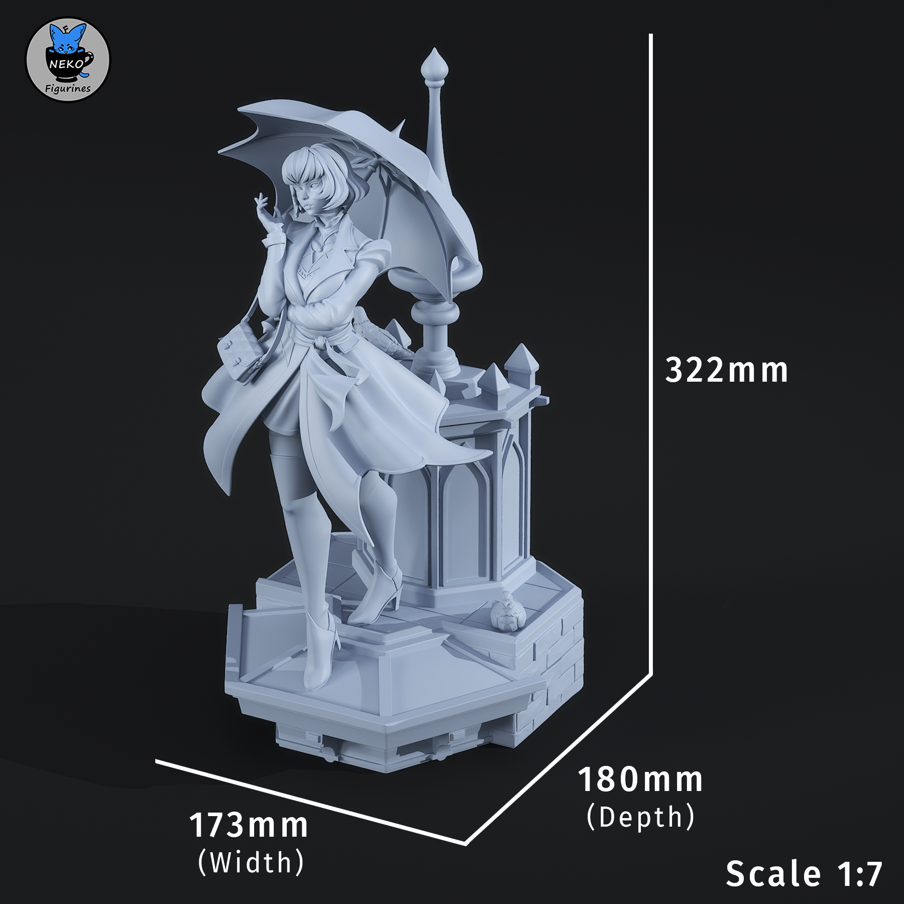 Rooftop Raven Statue