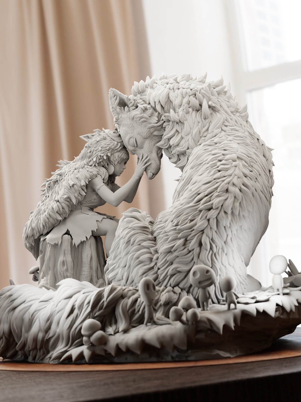The Wolf Princess | Maximum Detailed 12K 3D printed figure