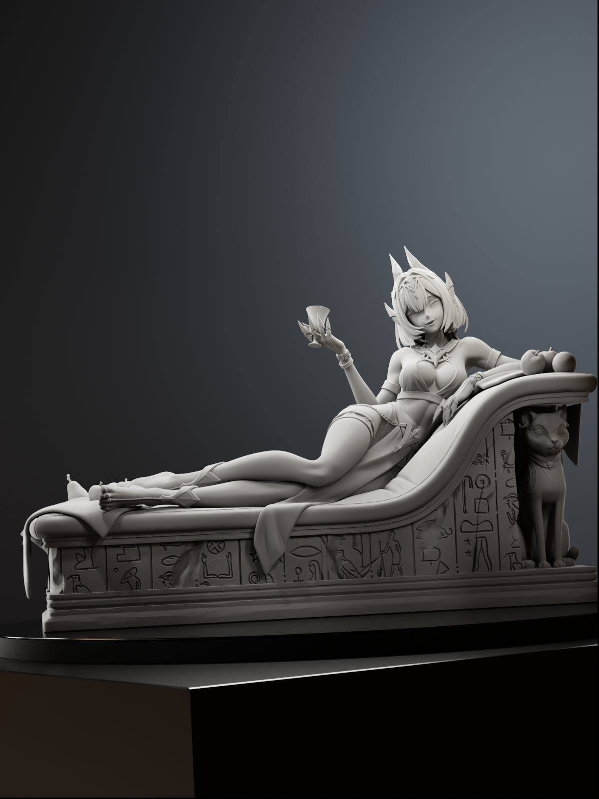 The Velvet Queen | Maximum Detailed 12K 3D printed figure