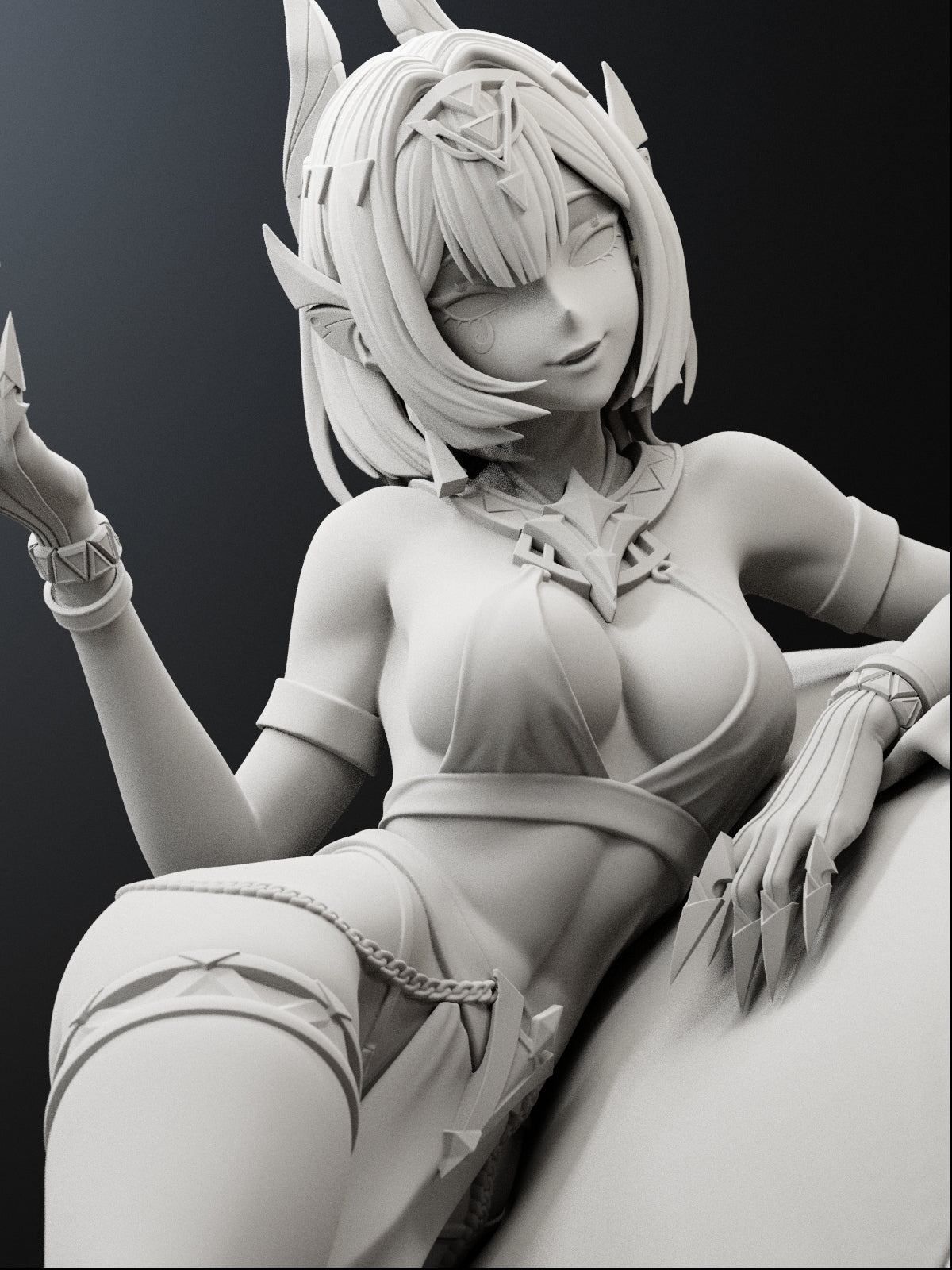 The Velvet Queen | Maximum Detailed 12K 3D printed figure