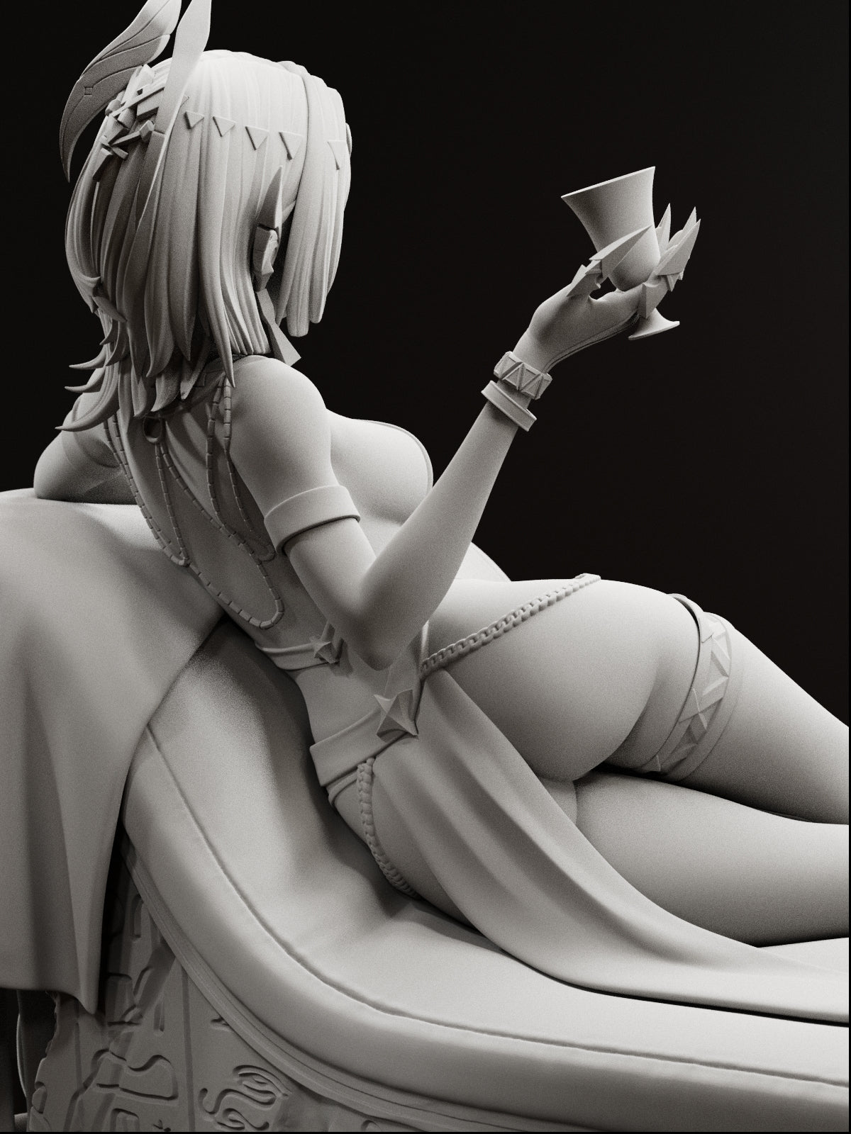 The Velvet Queen | Maximum Detailed 12K 3D printed figure