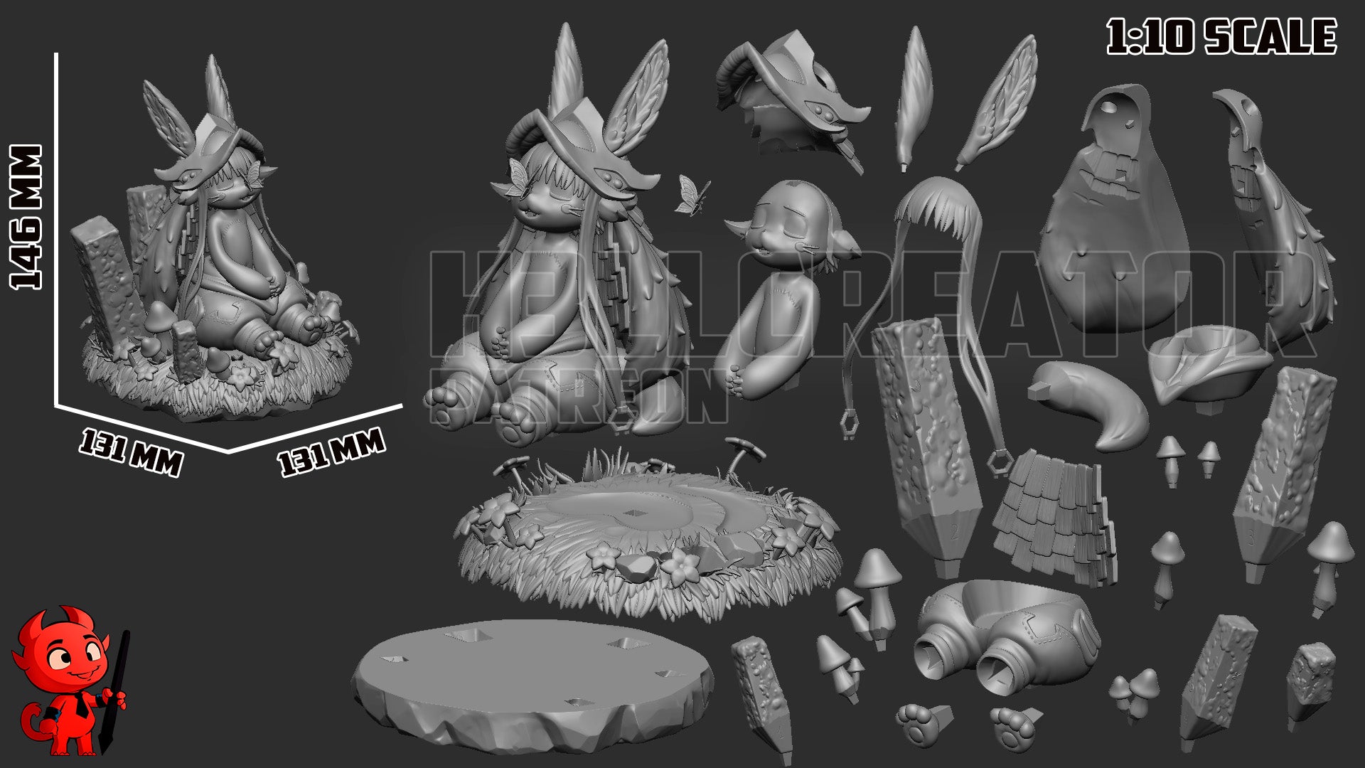 The Delver | Maximum Detailed 12K 3D printed figure