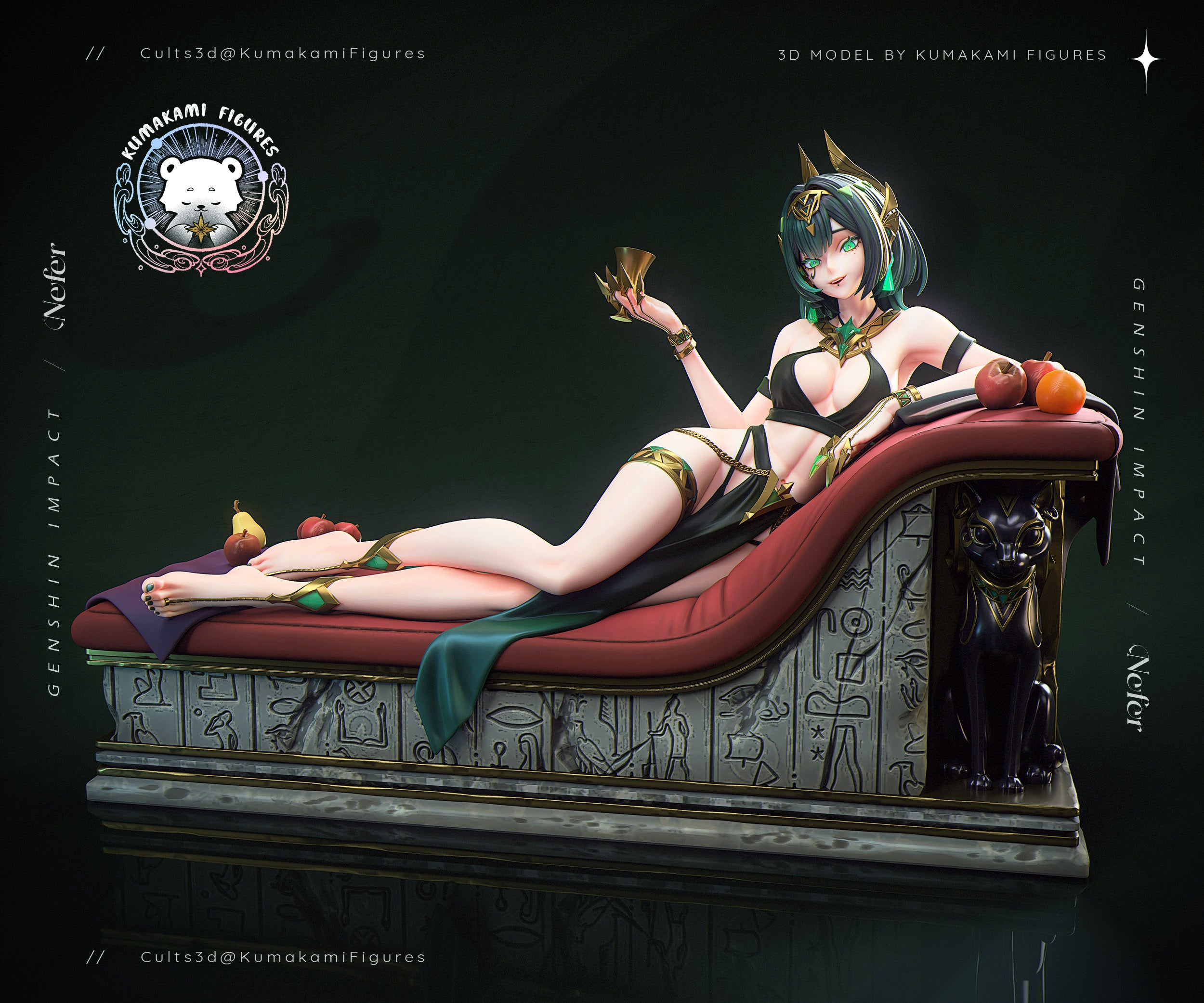 The Velvet Queen | Maximum Detailed 12K 3D printed figure