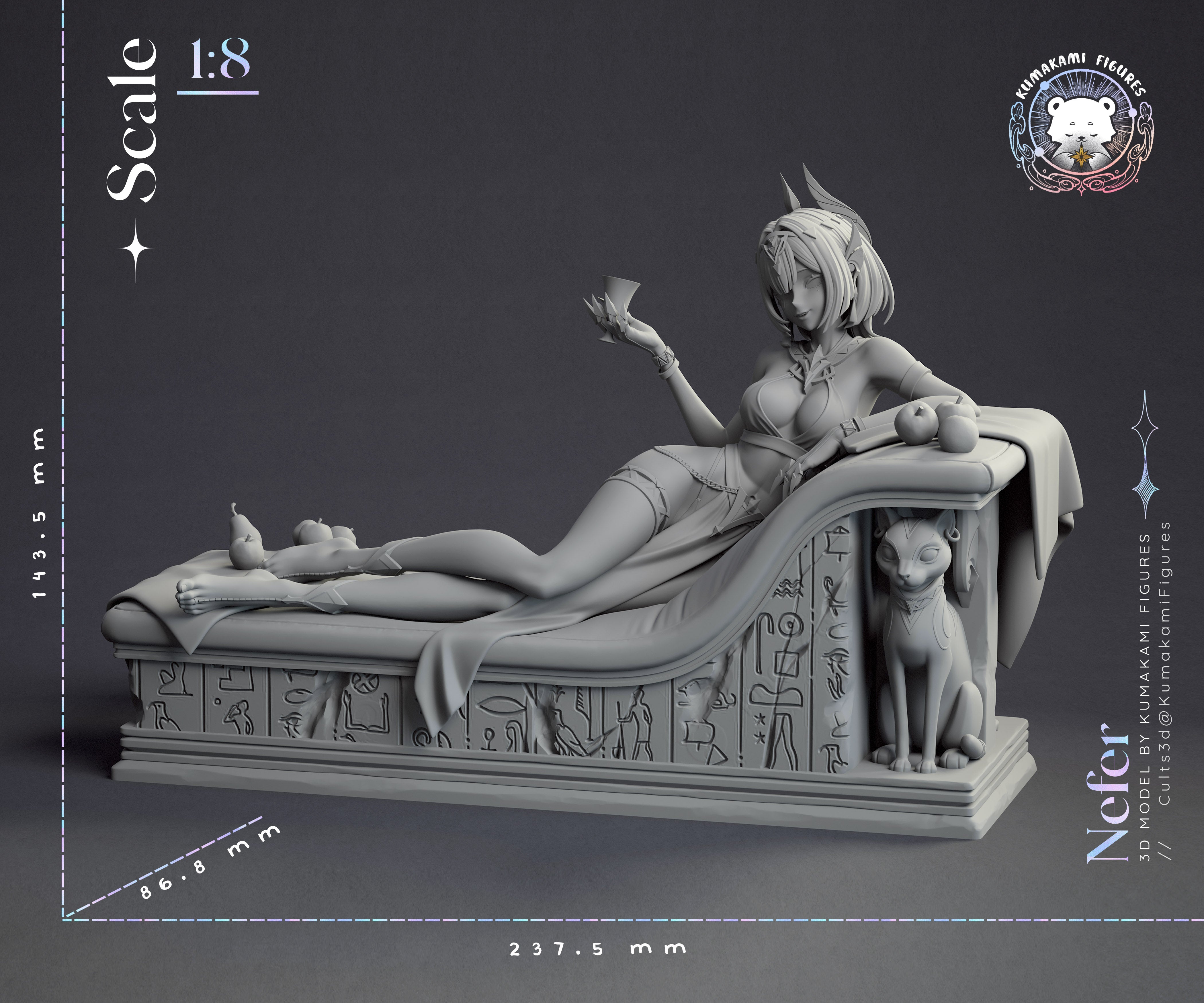 The Velvet Queen | Maximum Detailed 12K 3D printed figure