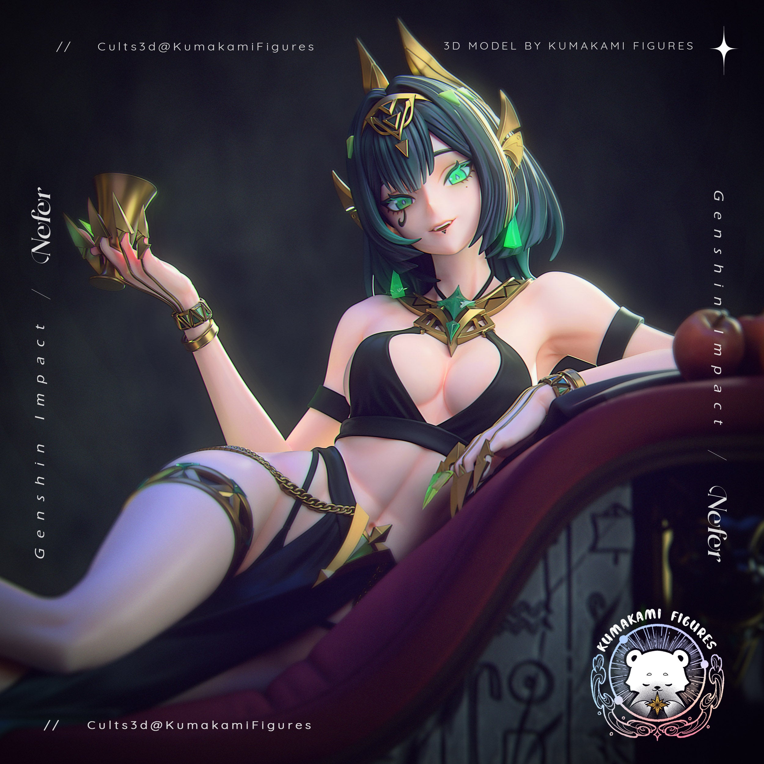 The Velvet Queen | Maximum Detailed 12K 3D printed figure