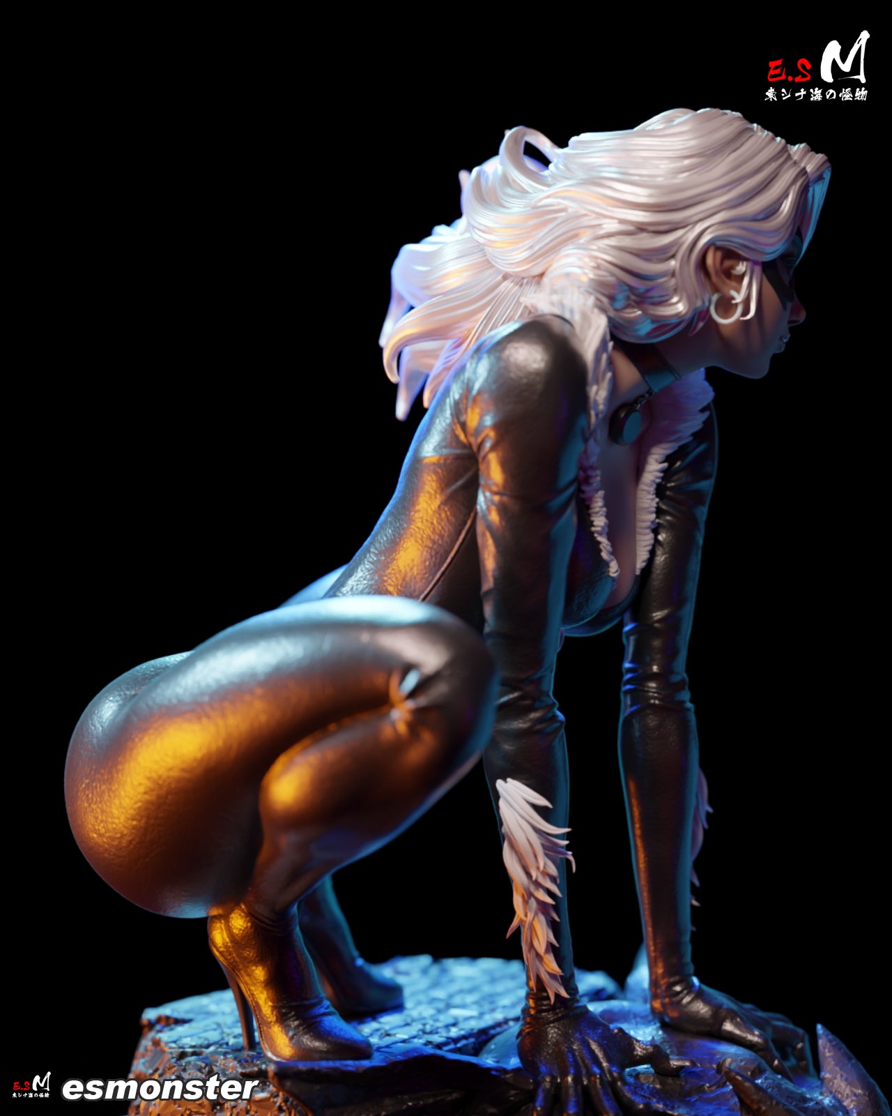 Master Thief Black Cat Statue
