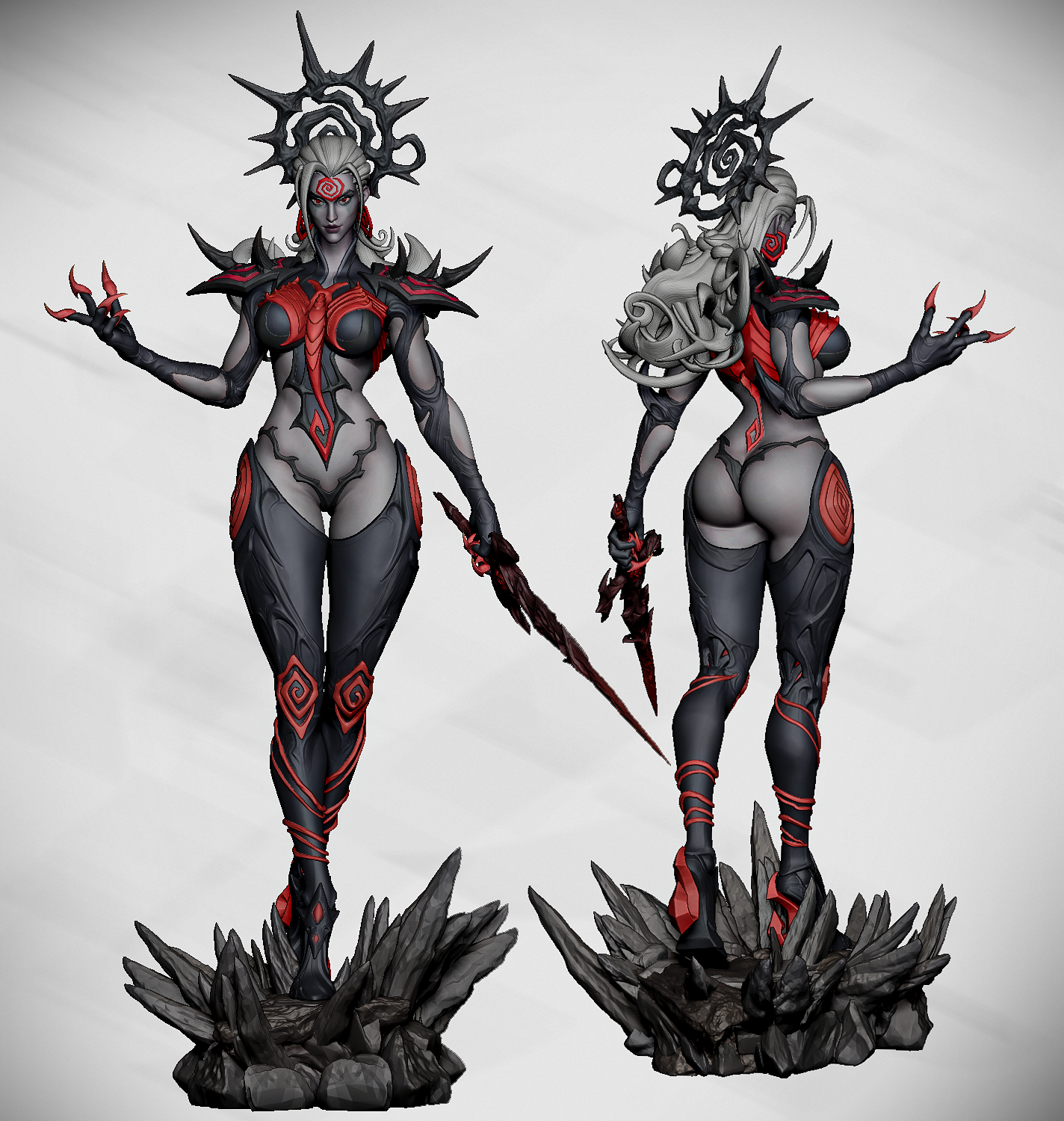 The Black Queen Statue