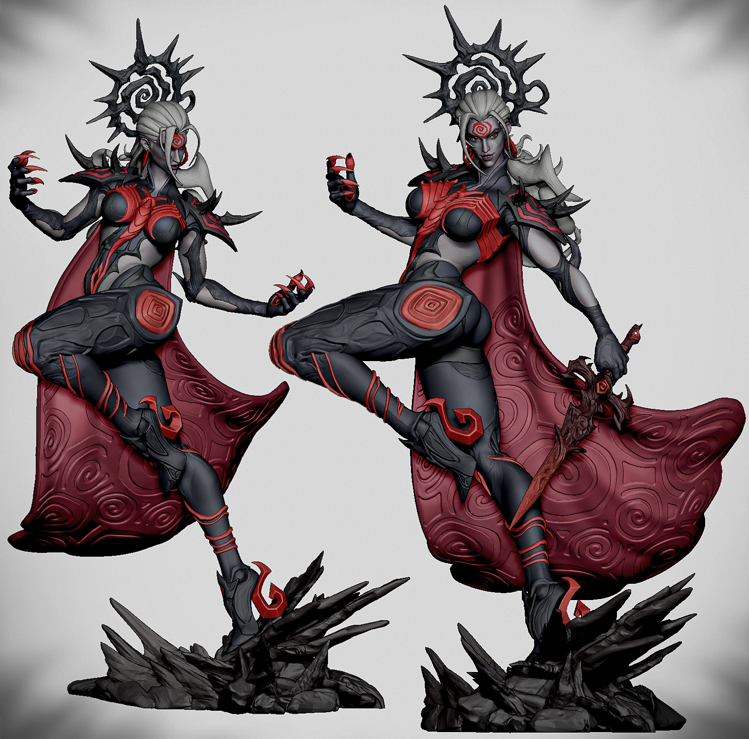 The Black Queen Statue