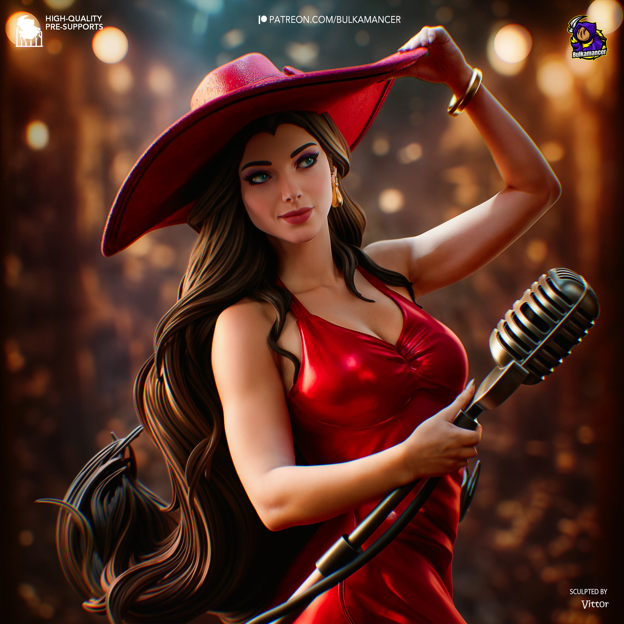 The Jazz Queen | Maximum Detailed 12K 3D printed figure