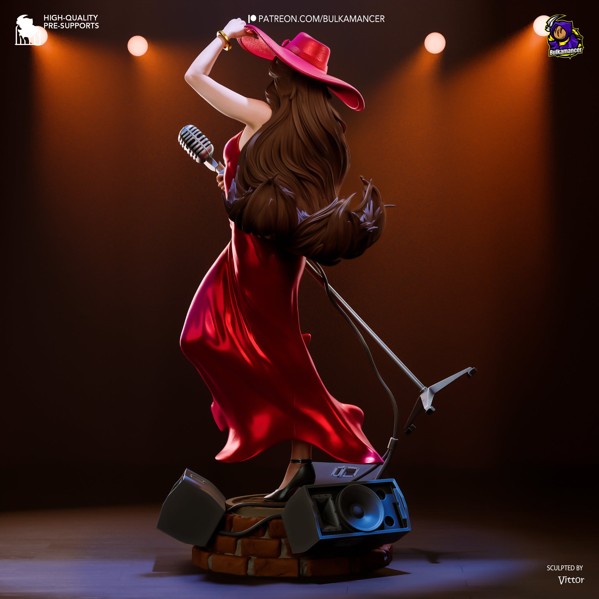 The Jazz Queen | Maximum Detailed 12K 3D printed figure