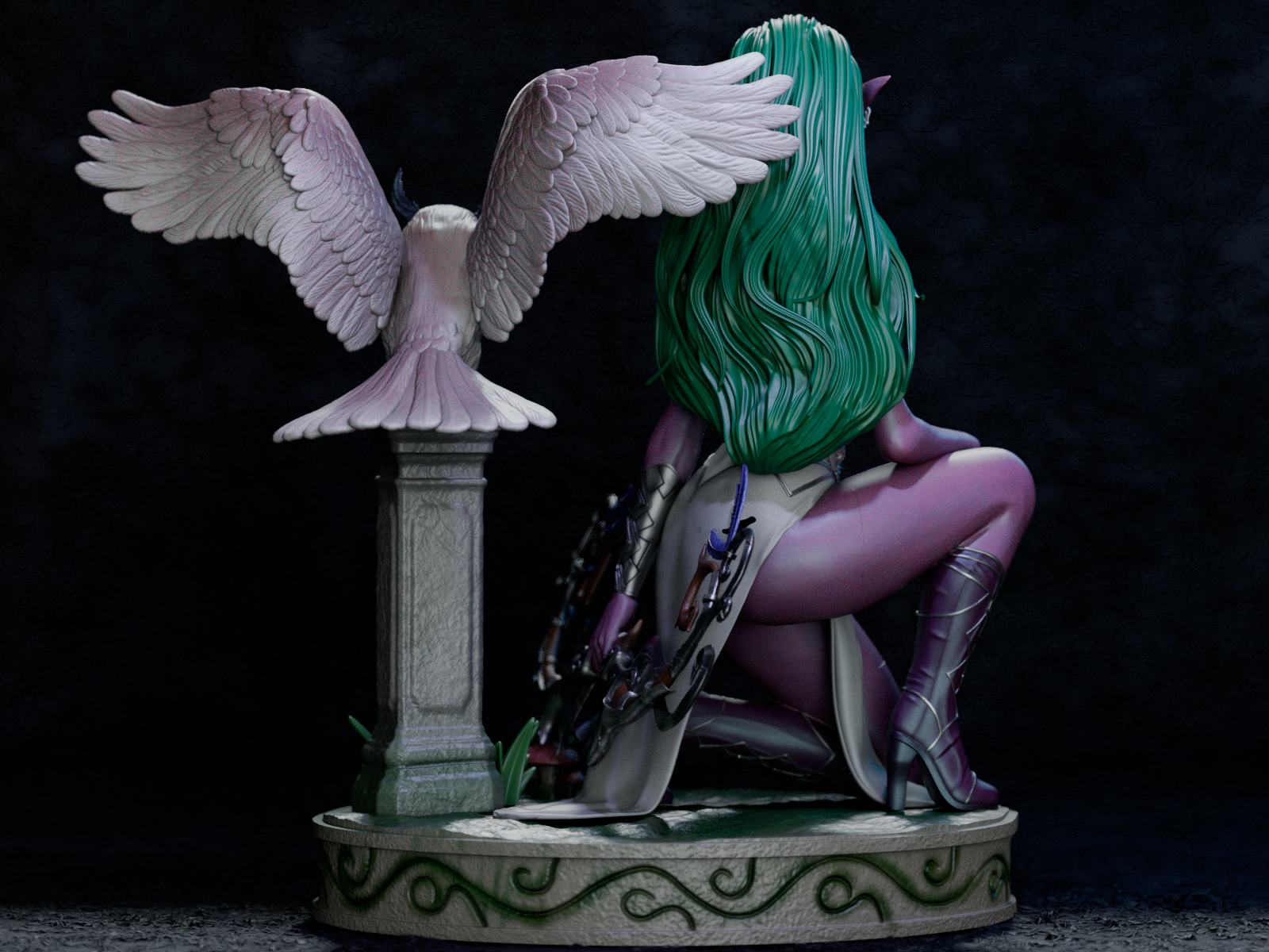 The High Priestess | Maximum Detailed 12K 3D printed figure