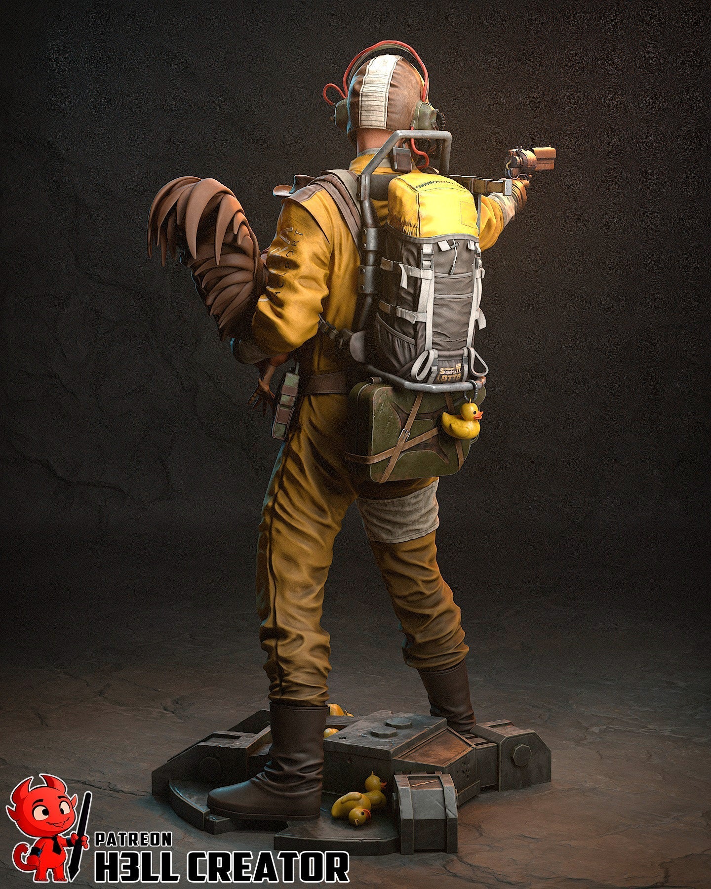 The Raider Statue