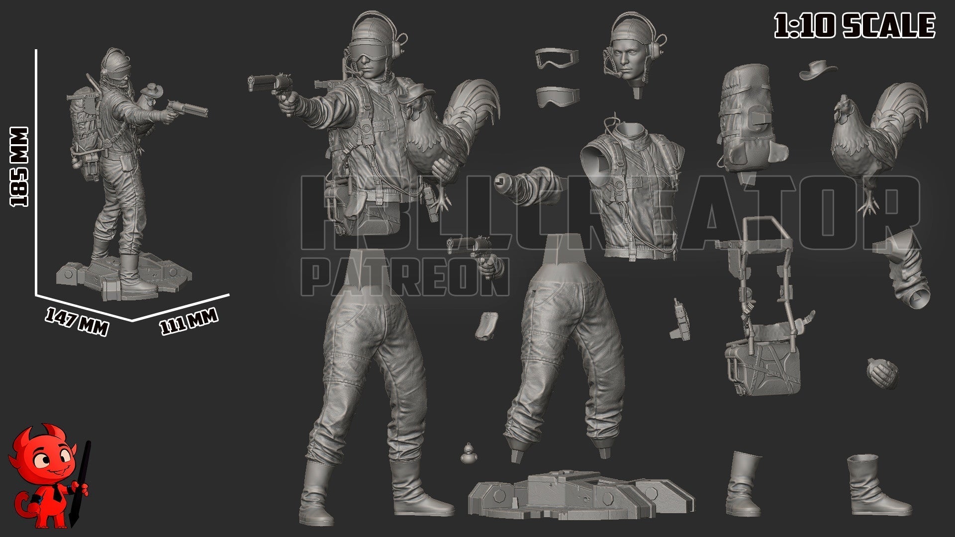 The Raider Statue
