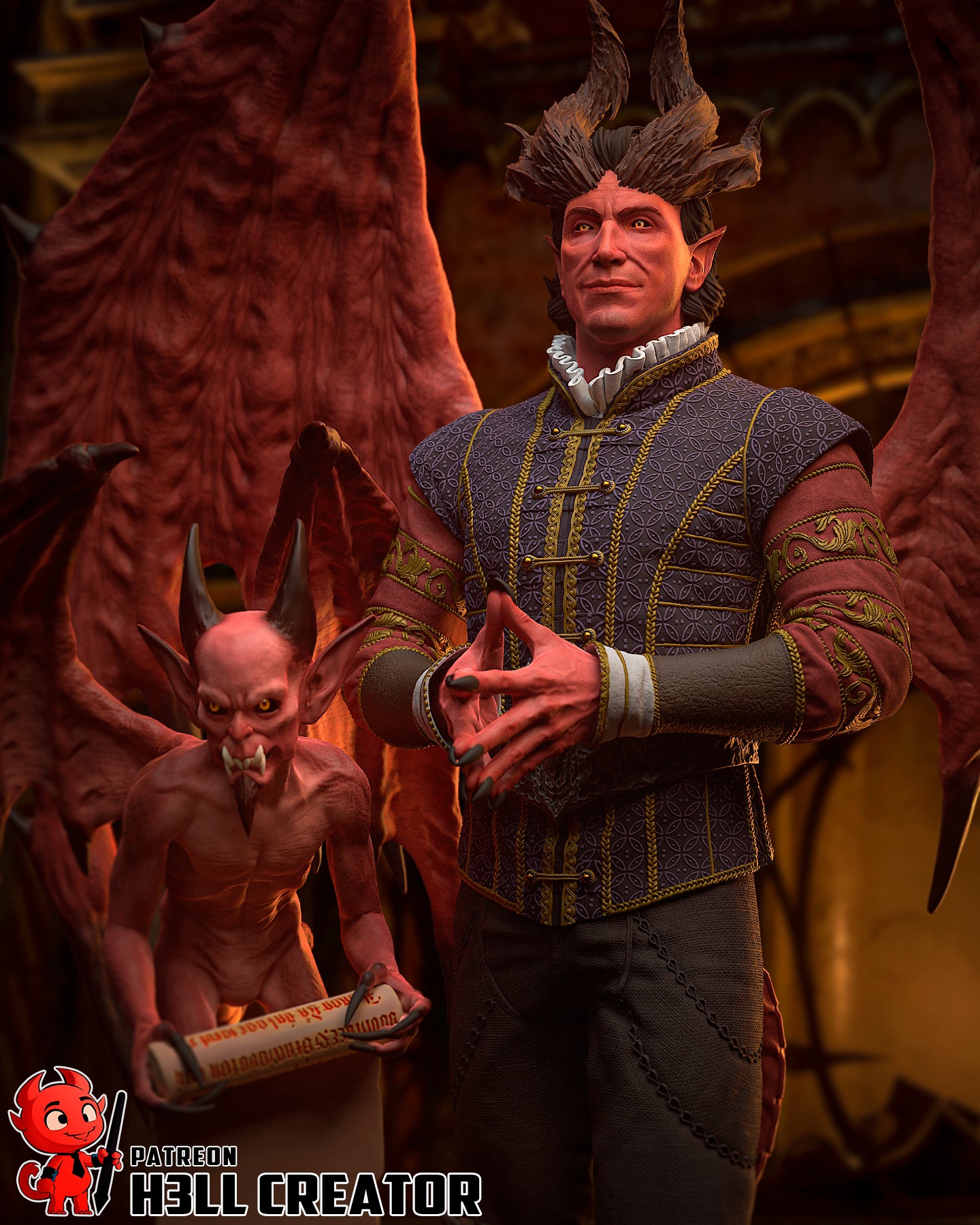 The Devil You Know | Maximum Detailed 12K 3D printed figure