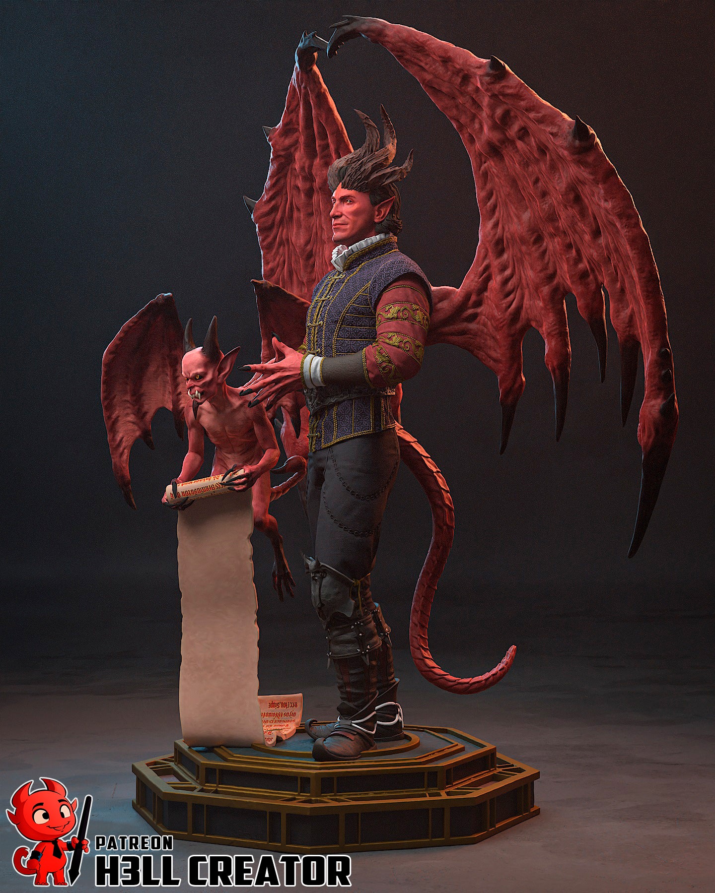 The Devil You Know | Maximum Detailed 12K 3D printed figure
