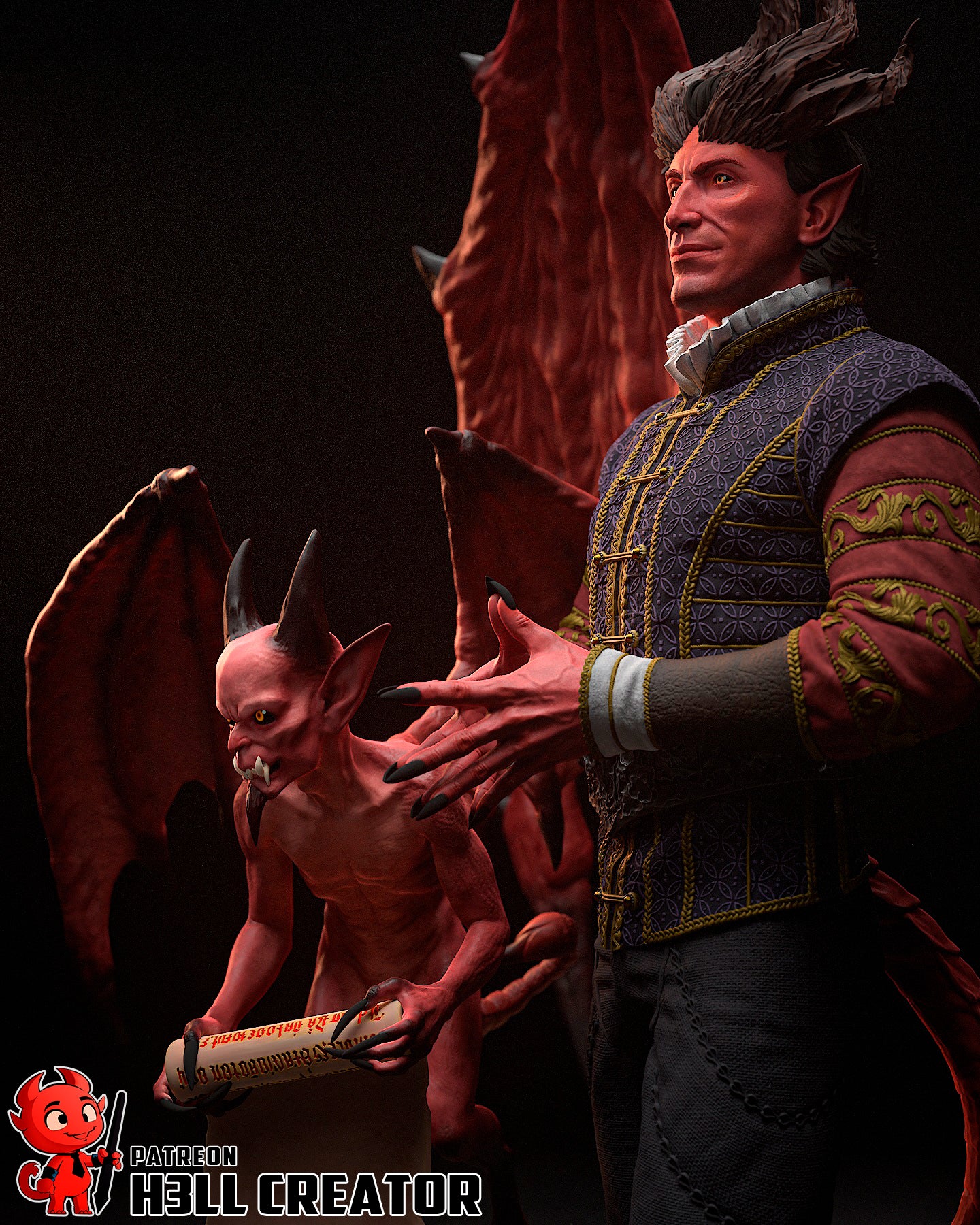 The Devil You Know | Maximum Detailed 12K 3D printed figure