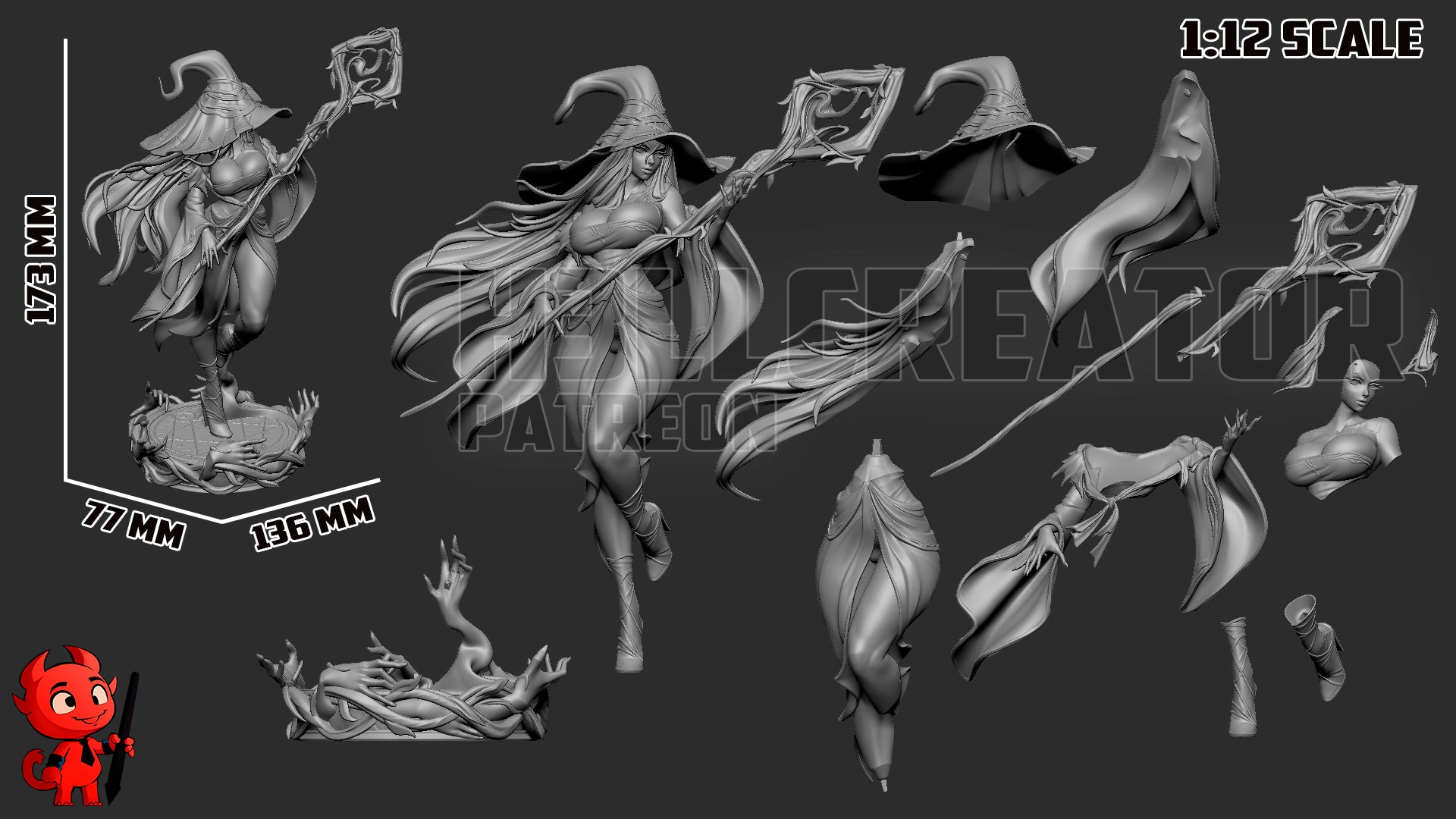 Blade of the Veiled Night | Maximum Detailed 12K 3D printed figure