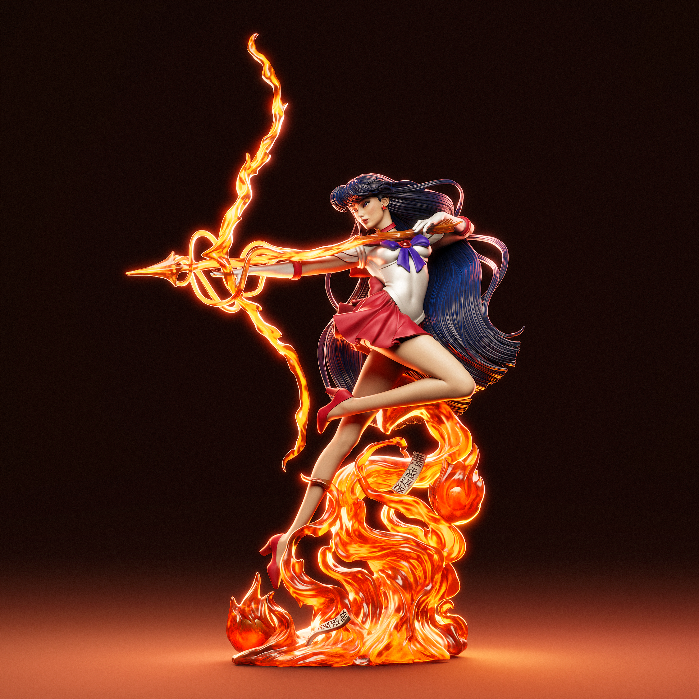 The Fire Spirit | Maximum Detailed 12K 3D printed figure
