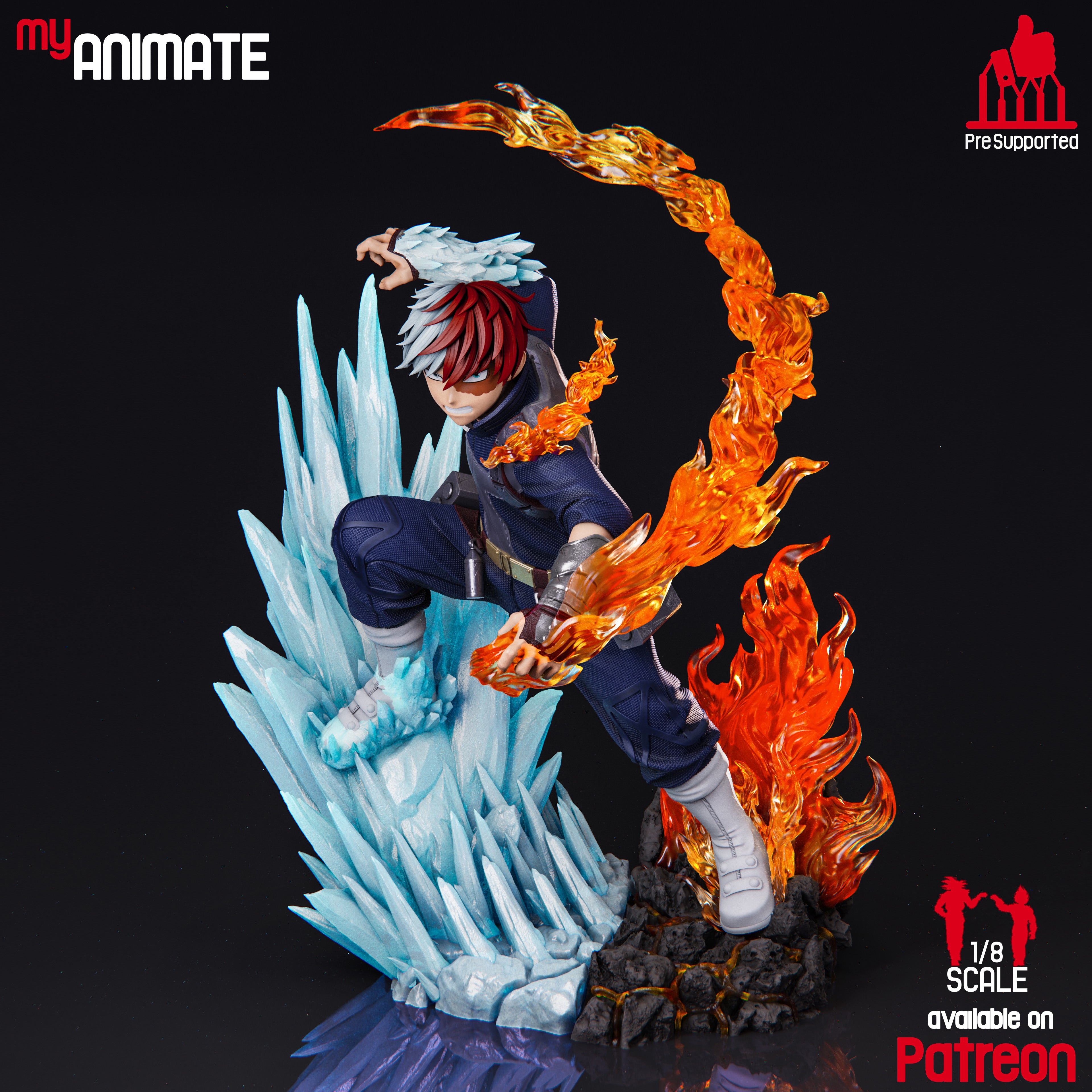 The Fire and Ice | Maximum Detailed 12K 3D Printed Figure
