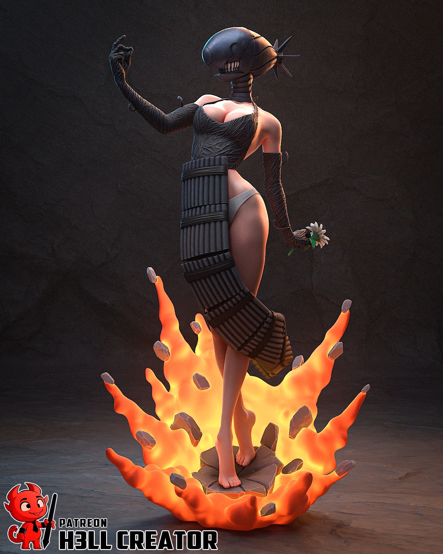 The Bomb | Maximum Detailed 12K 3D printed figure