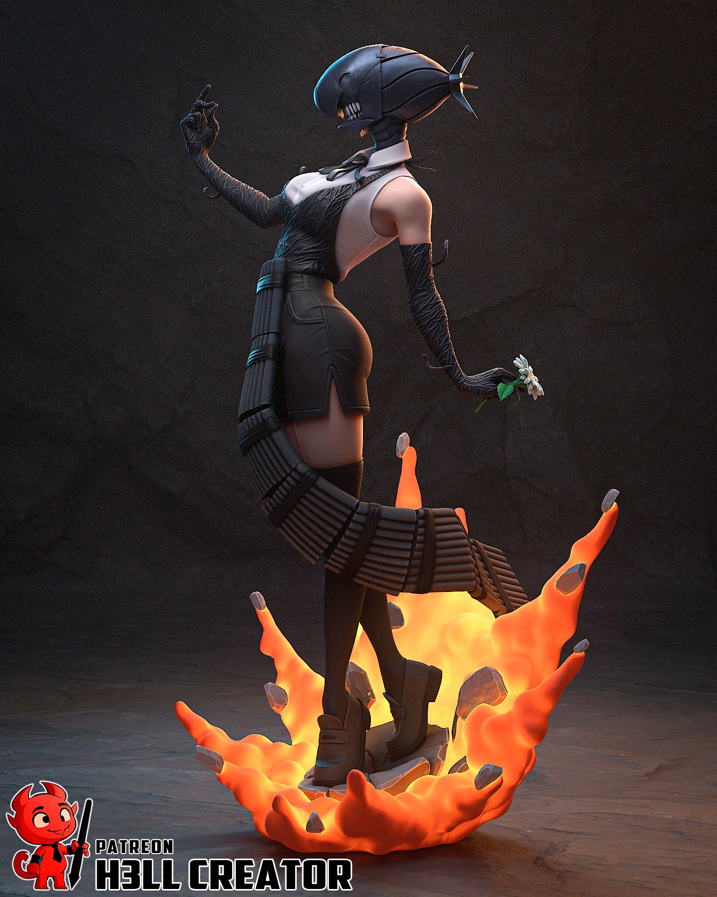 The Bomb | Maximum Detailed 12K 3D printed figure