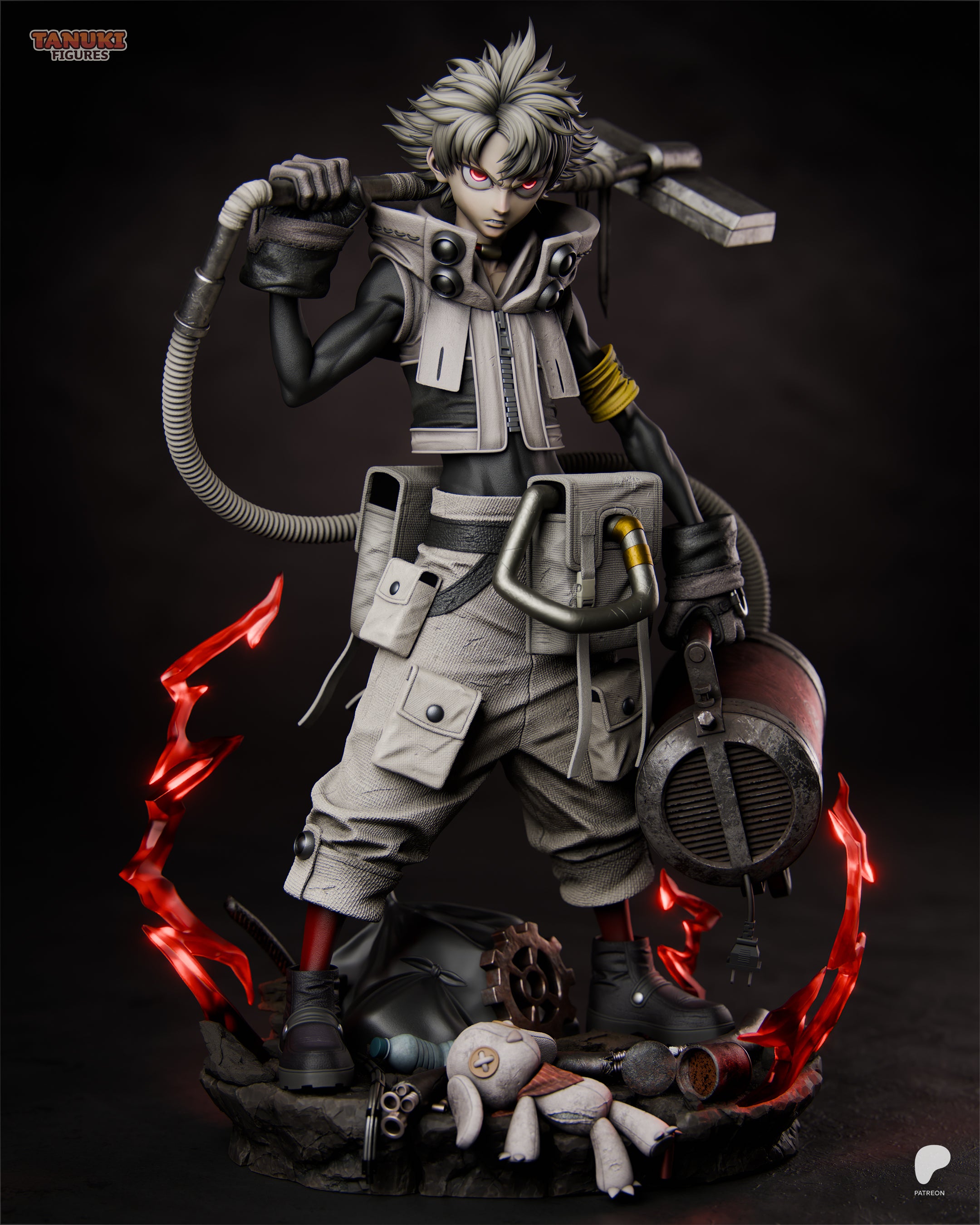 The Trash Warrior | Maximum Detailed 12K 3D printed figure