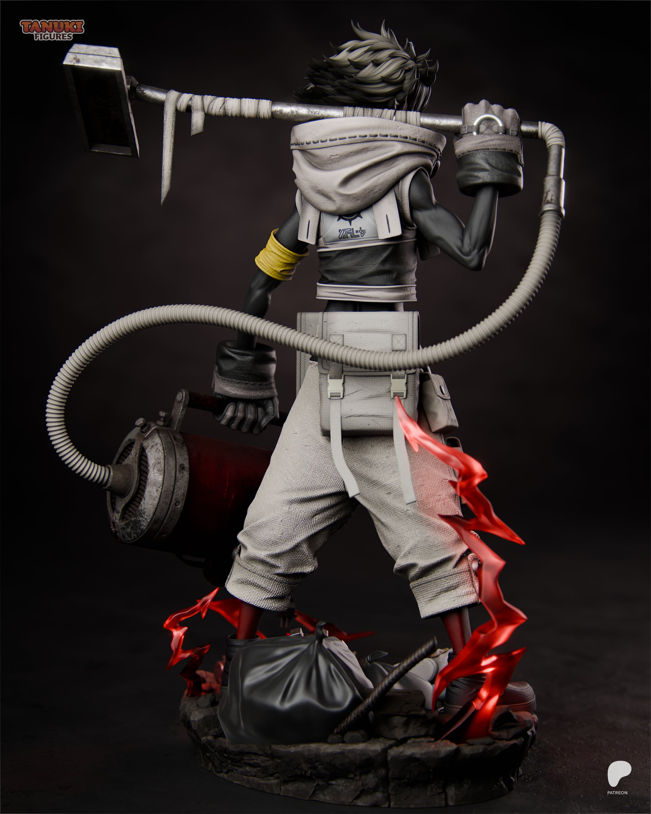 The Trash Warrior | Maximum Detailed 12K 3D printed figure