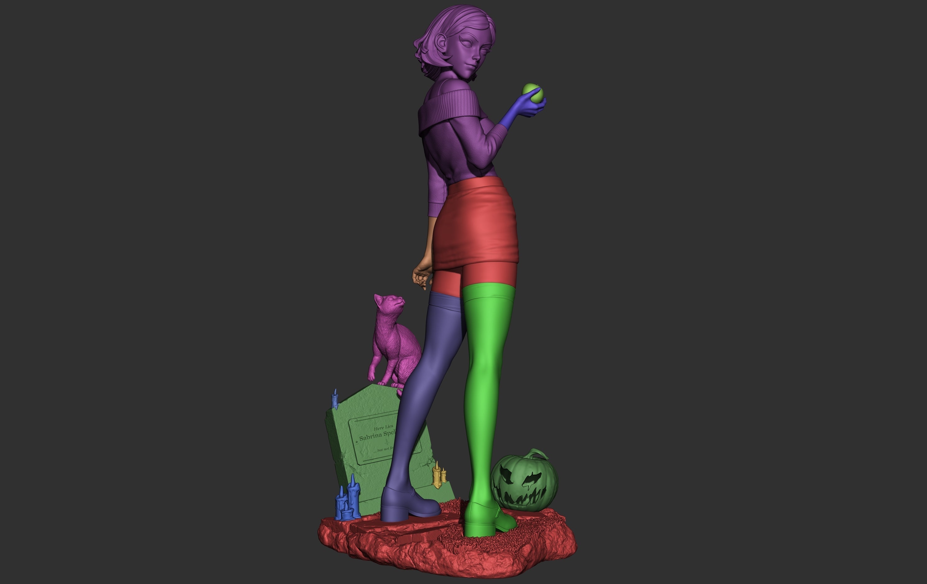 The Teenage Witch Statue