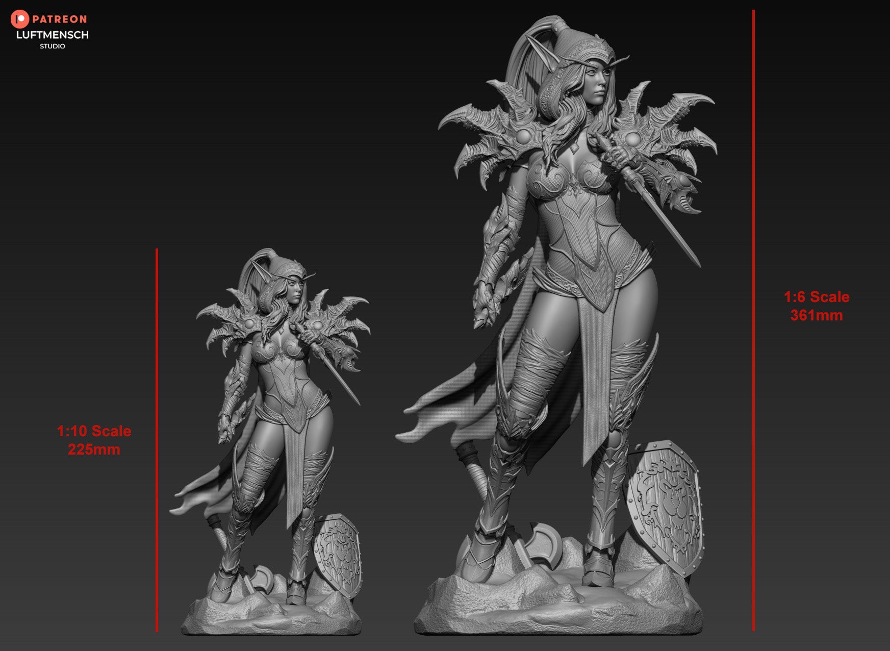 Blood Elf Assassin | Maximum Detailed 12K 3D printed figure