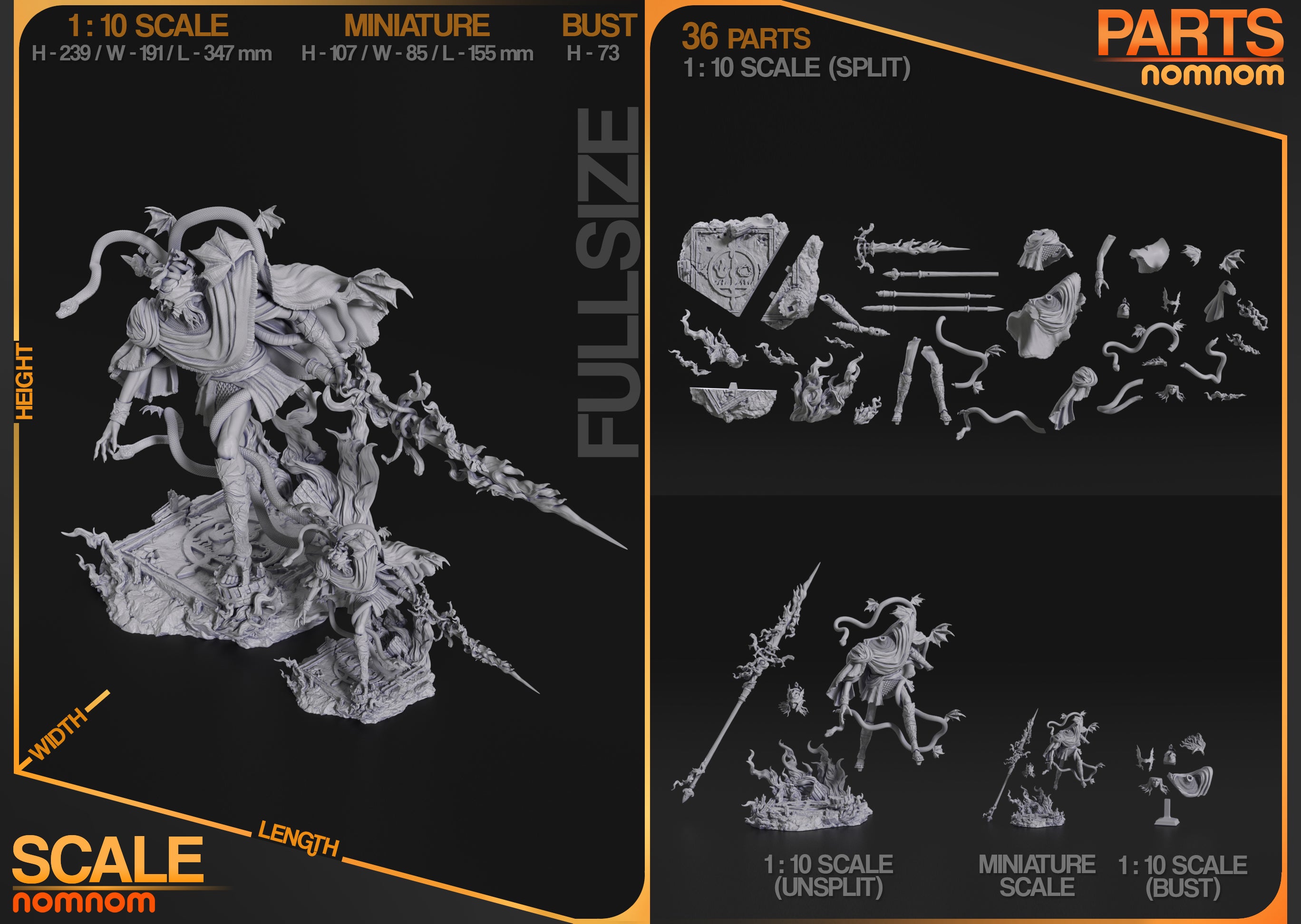 The Cursed Heir | Maximum Detailed 12K 3D printed figure