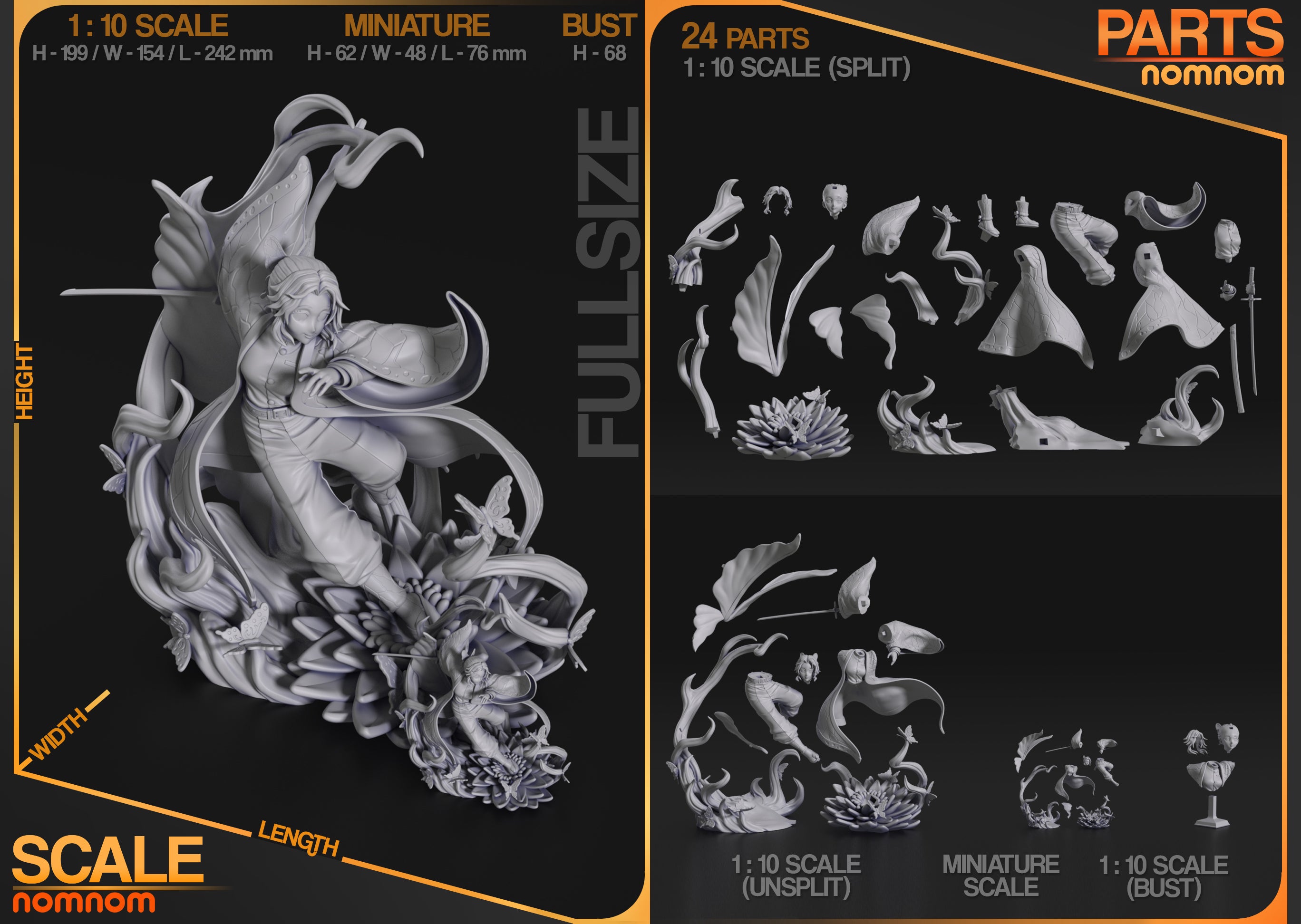The Butterfly Blade | Maximum Detailed 12K 3D printed figure