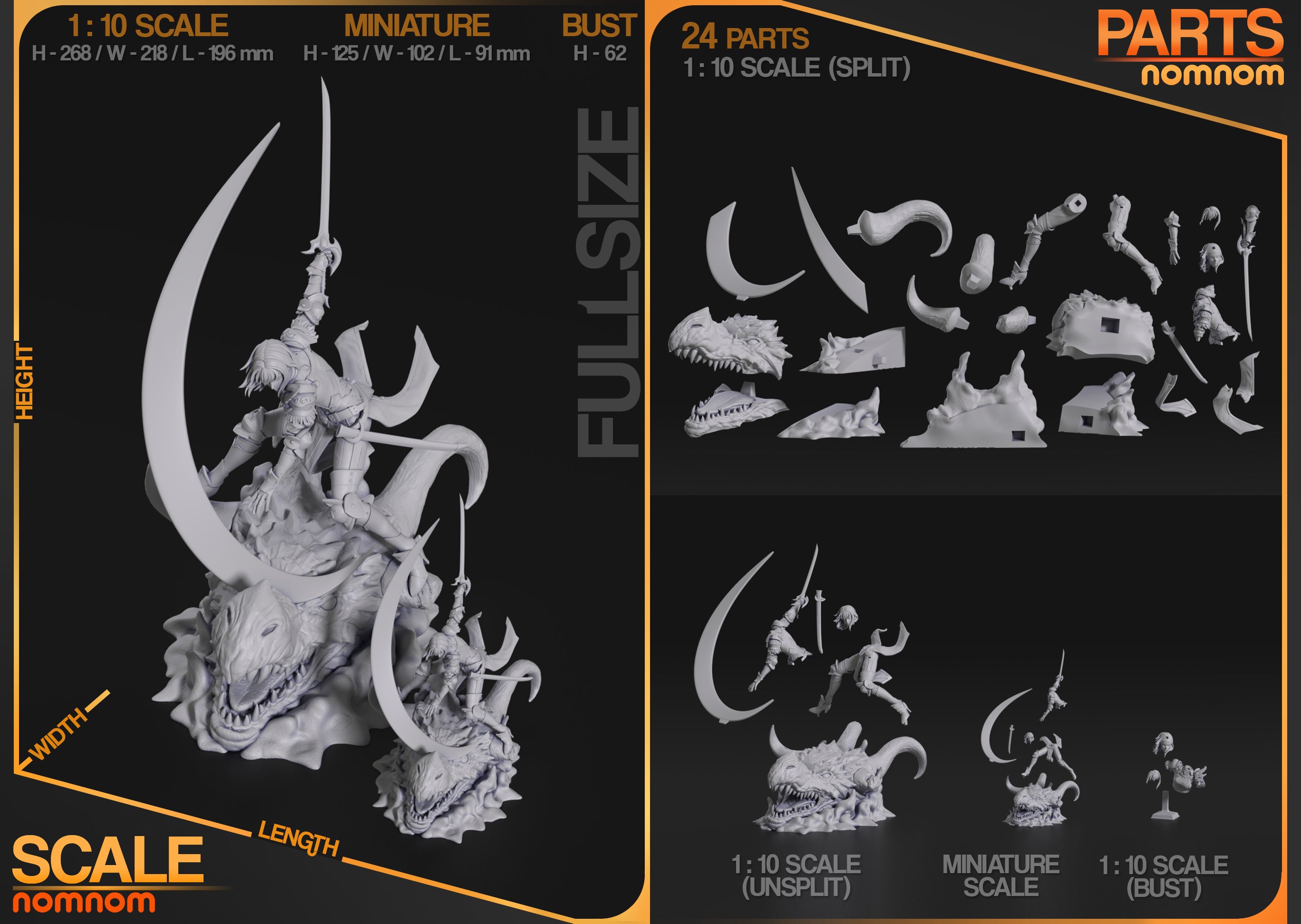 The Graceful Hunter | Maximum Detailed 12K 3D printed figure