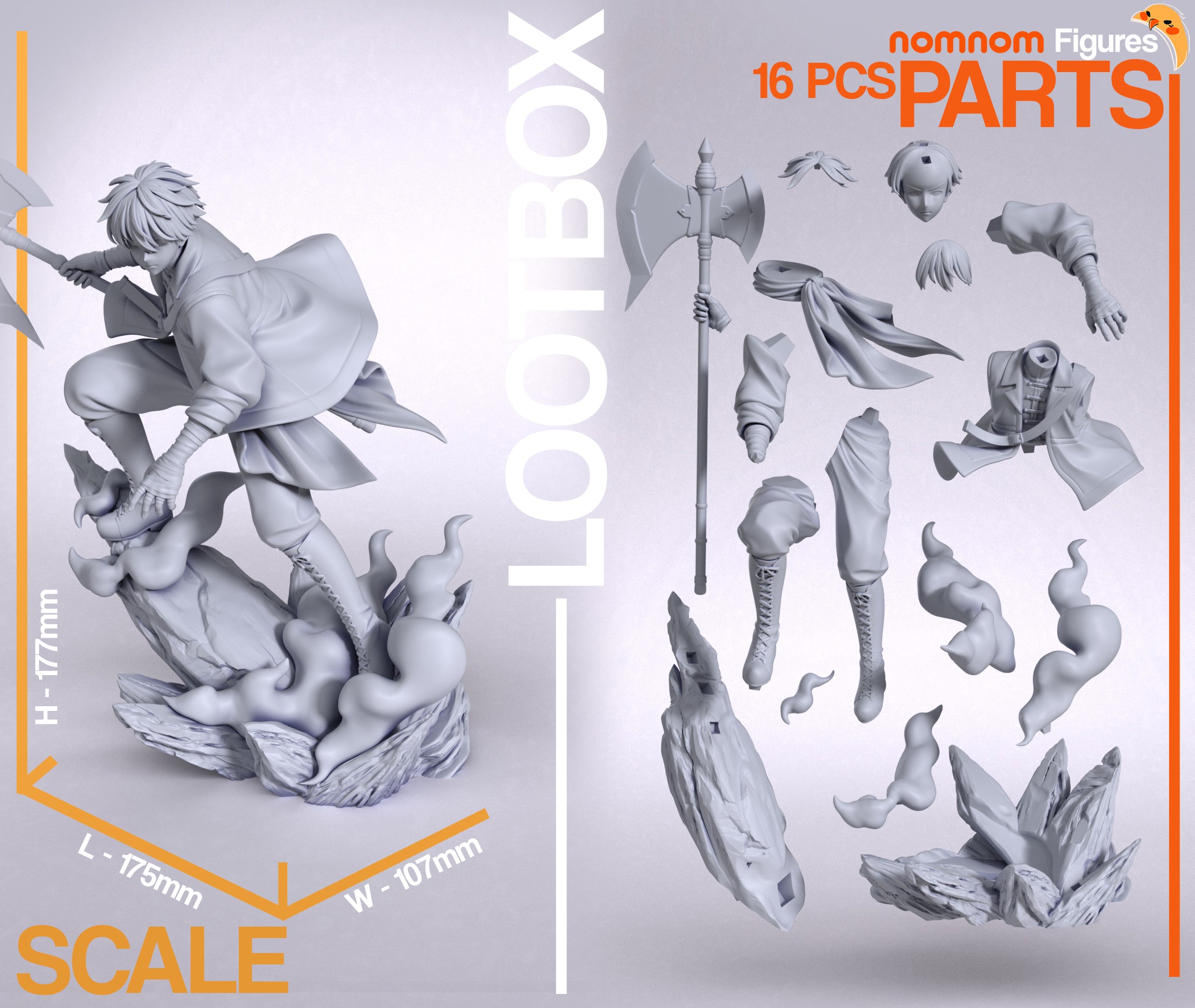 The Frontline Fighter | Maximum Detailed 12K 3D printed figure