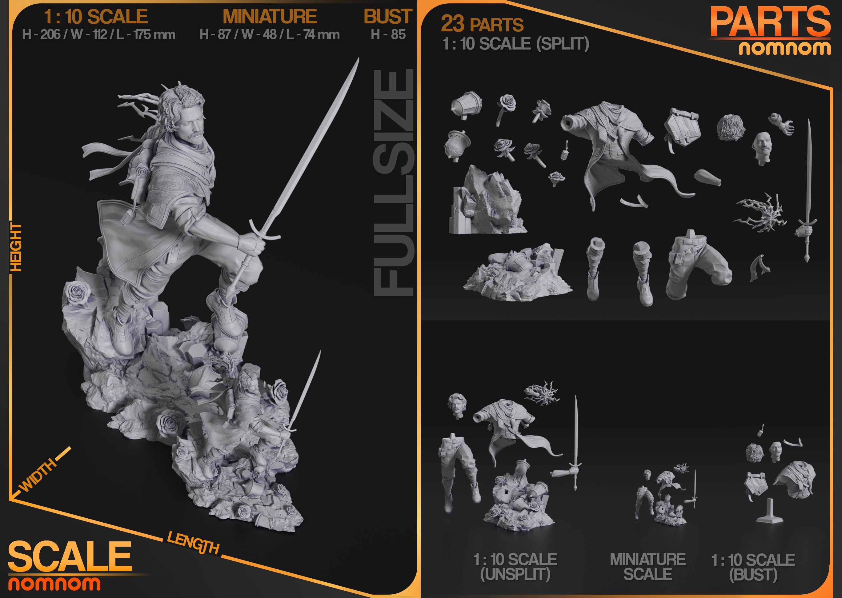 The Silent Commander | Maximum Detailed 12K 3D printed figure