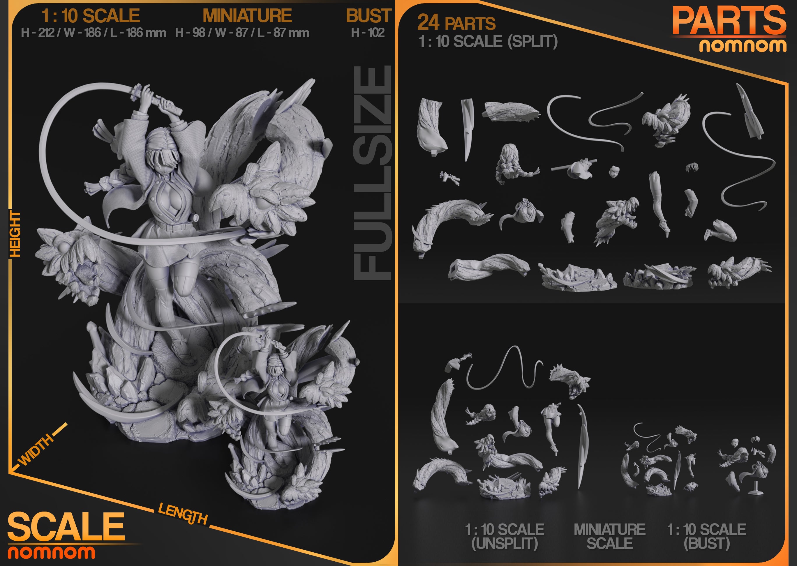 The Love Hashira | Maximum Detailed 12K 3D printed figure