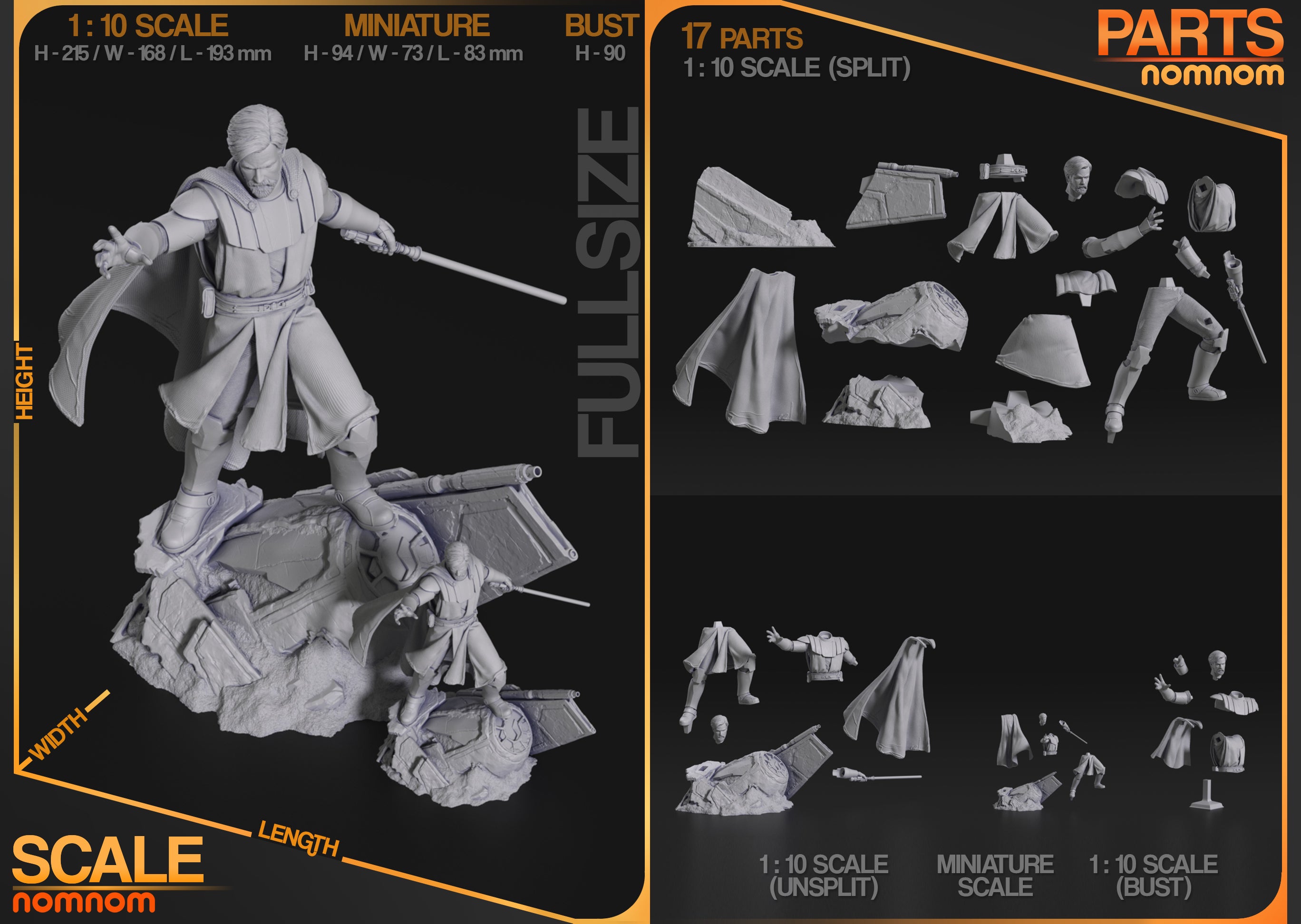 Noble Jedi Master Statue