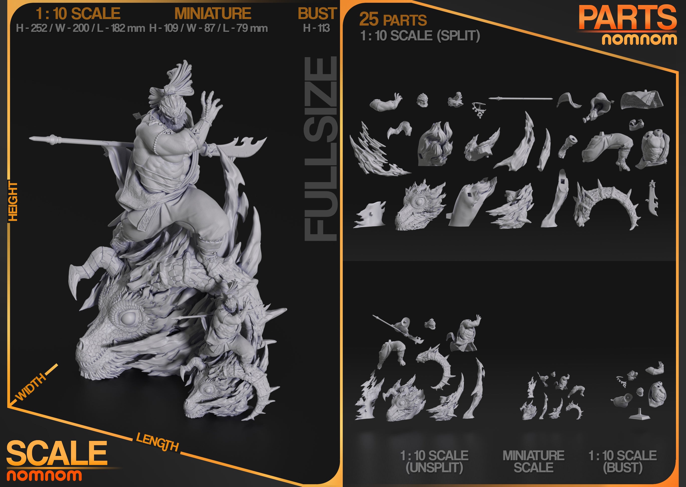 The Demon King | Maximum Detailed 12K 3D printed figure