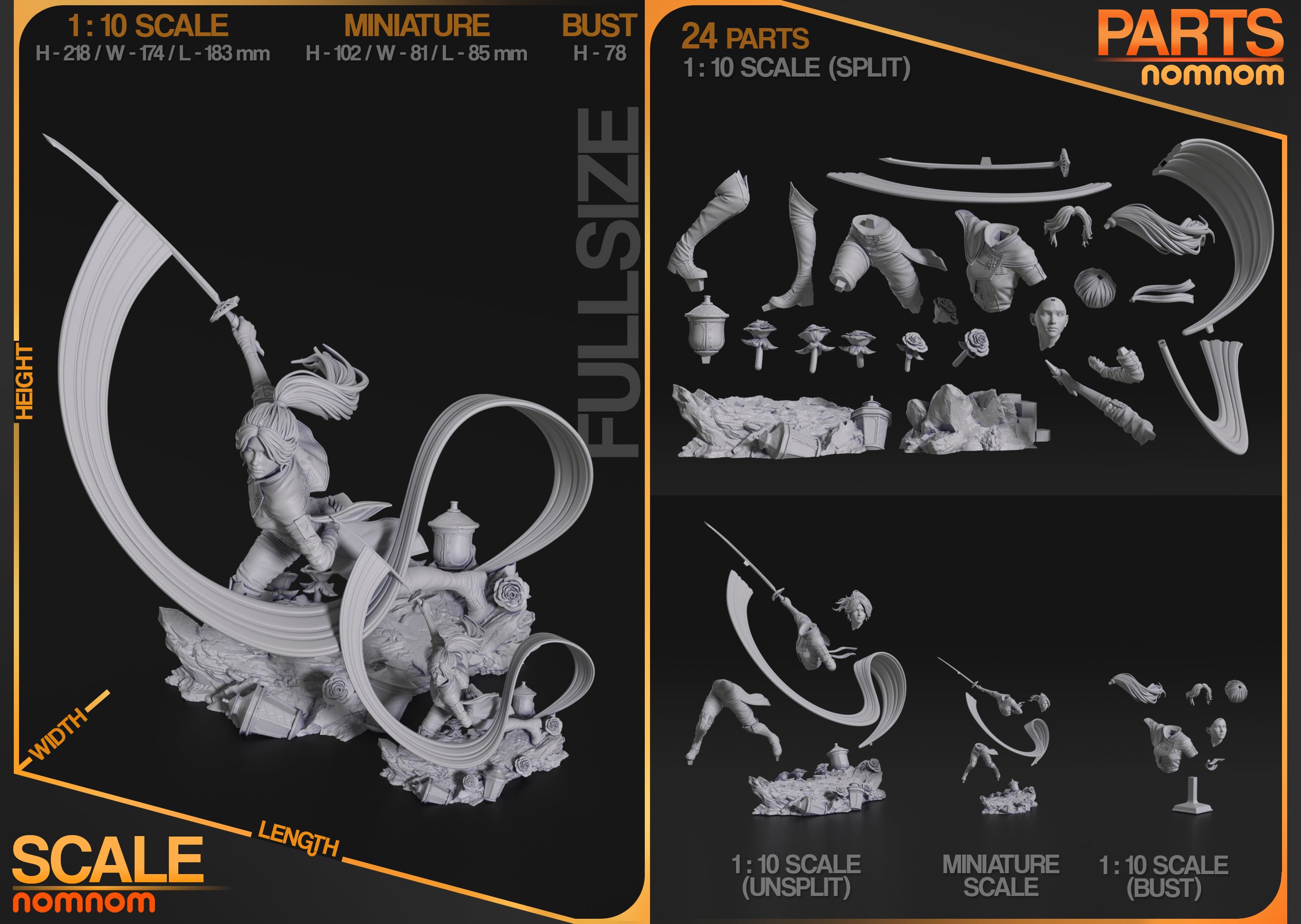 Number No More | Maximum Detailed 12K 3D printed figure
