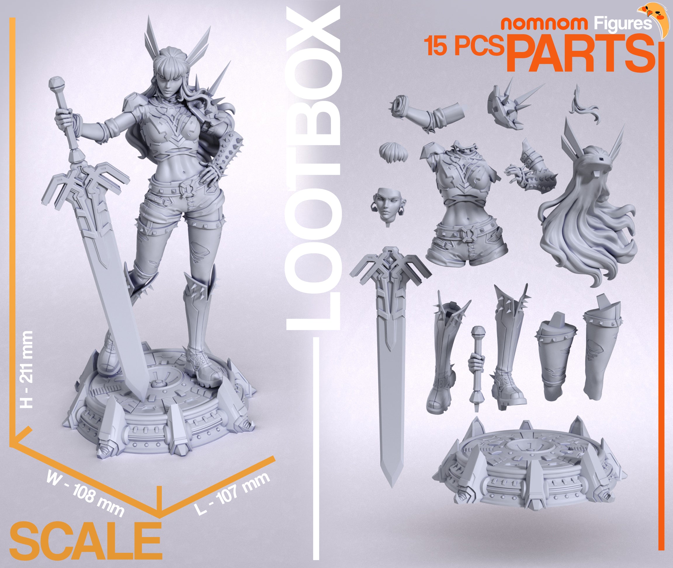 The Dark Ruler | Maximum Detailed 12K 3D printed figure