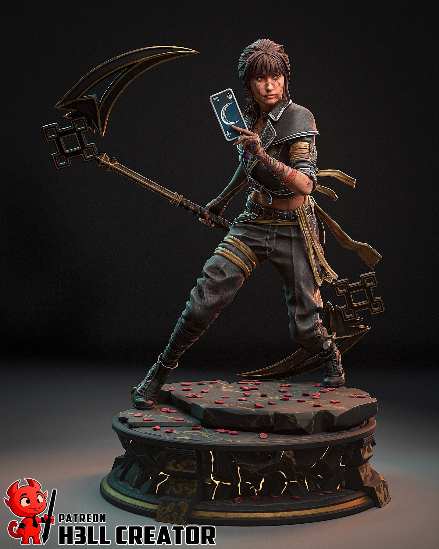 The Moon's Whisper | Maximum Detailed 12K 3D printed figure