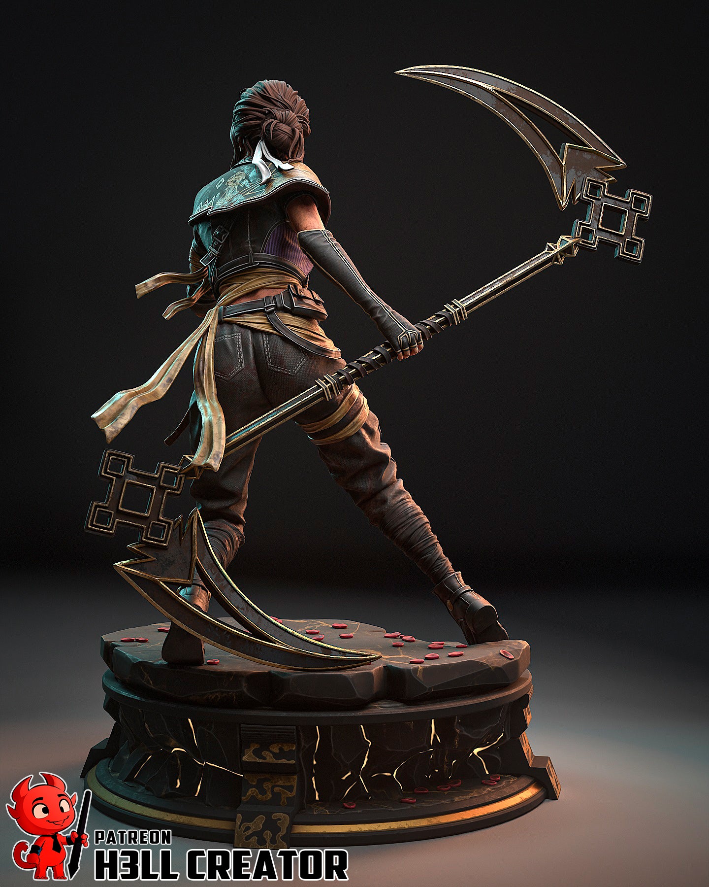 The Moon's Whisper | Maximum Detailed 12K 3D printed figure