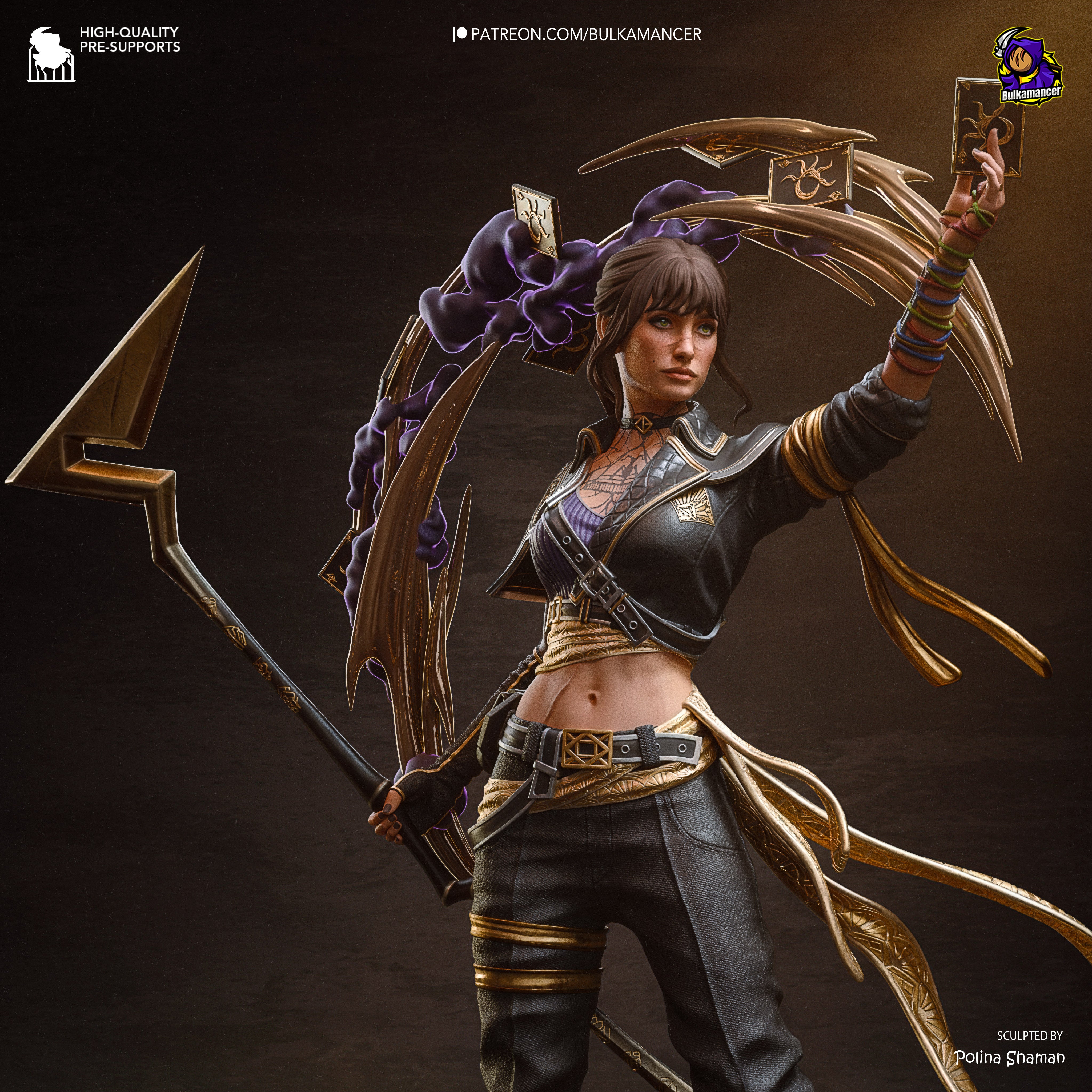 The Tarot Wielder | Maximum Detailed 12K 3D printed figure