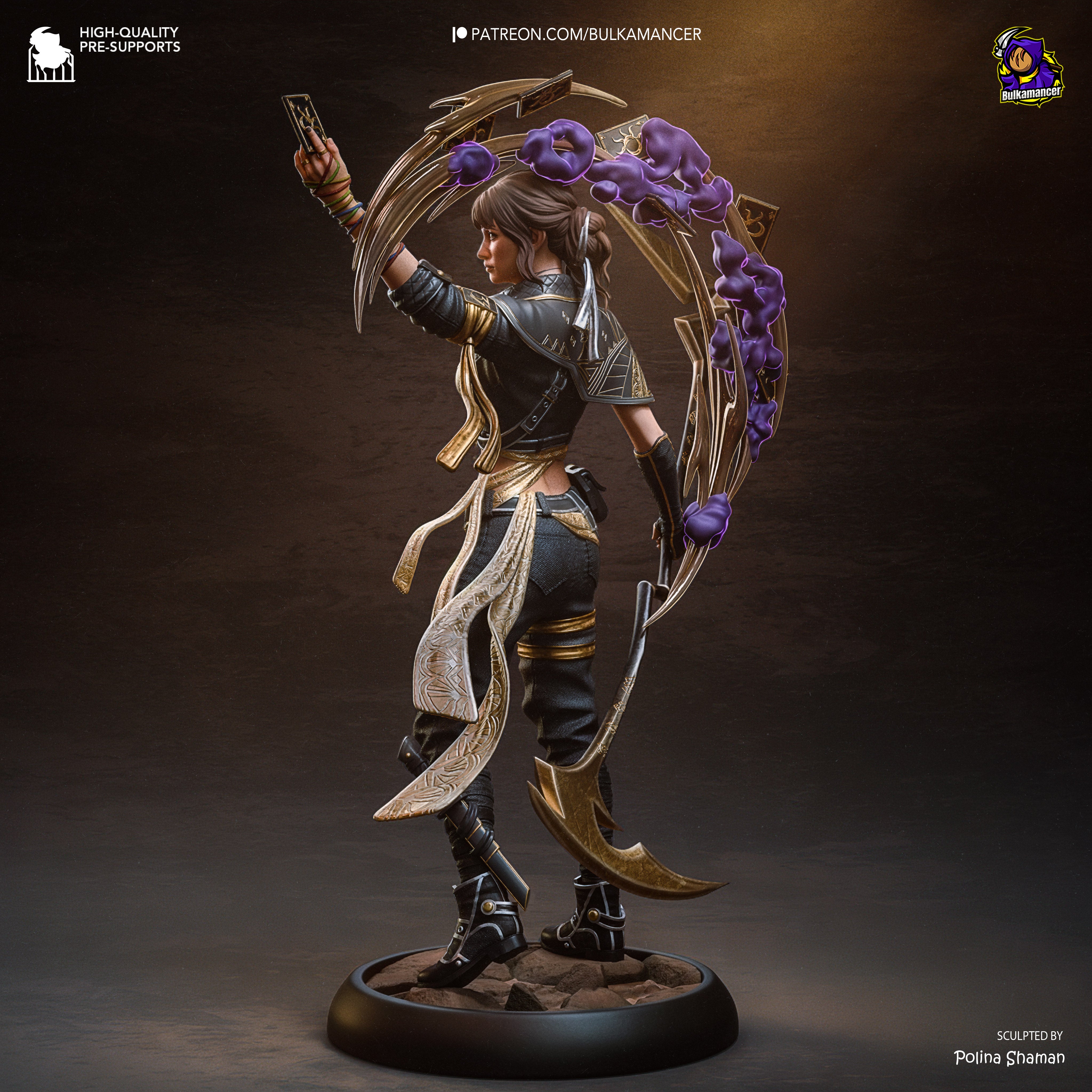 The Tarot Wielder | Maximum Detailed 12K 3D printed figure