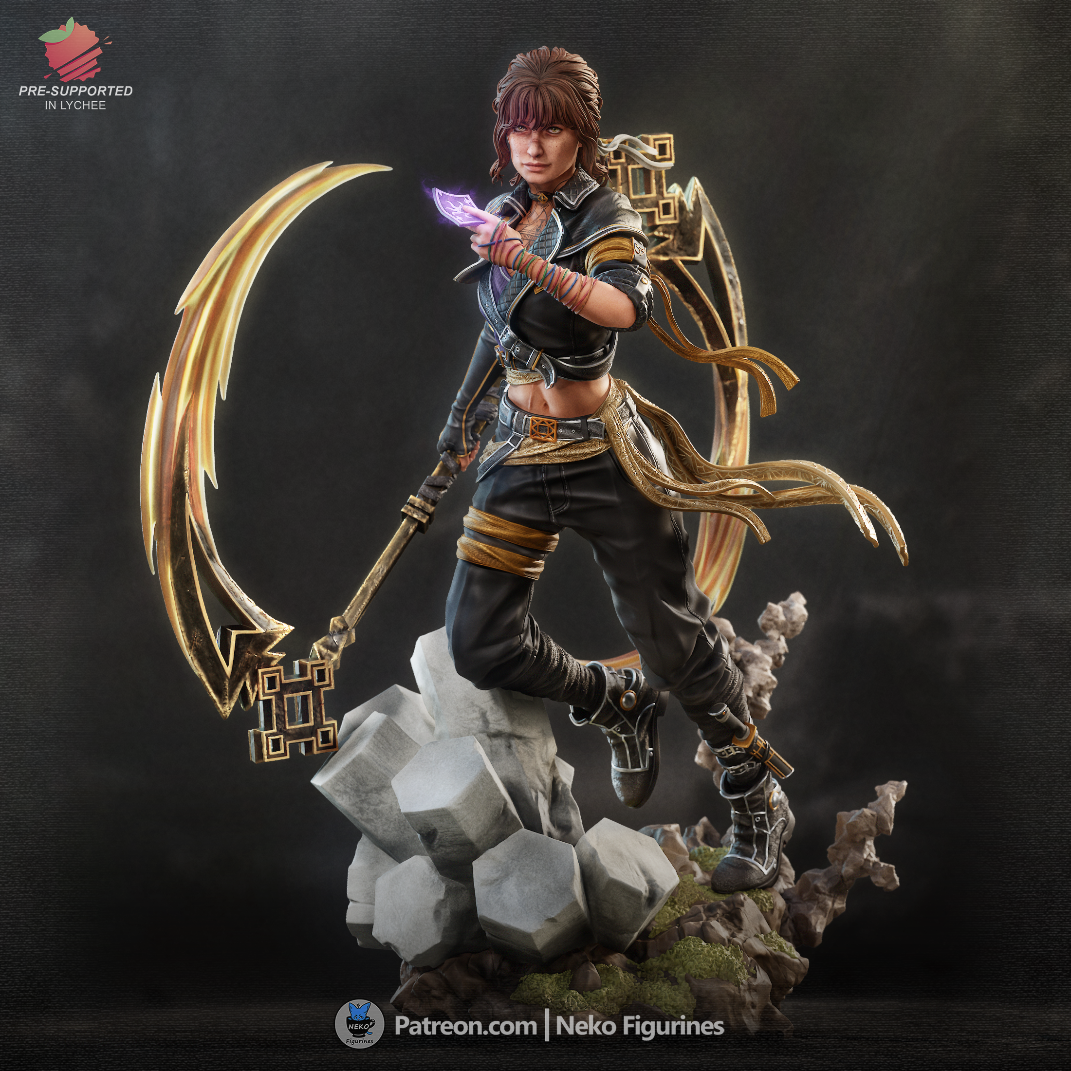 Blade of the Obscure | Maximum Detailed 12K 3D printed figure