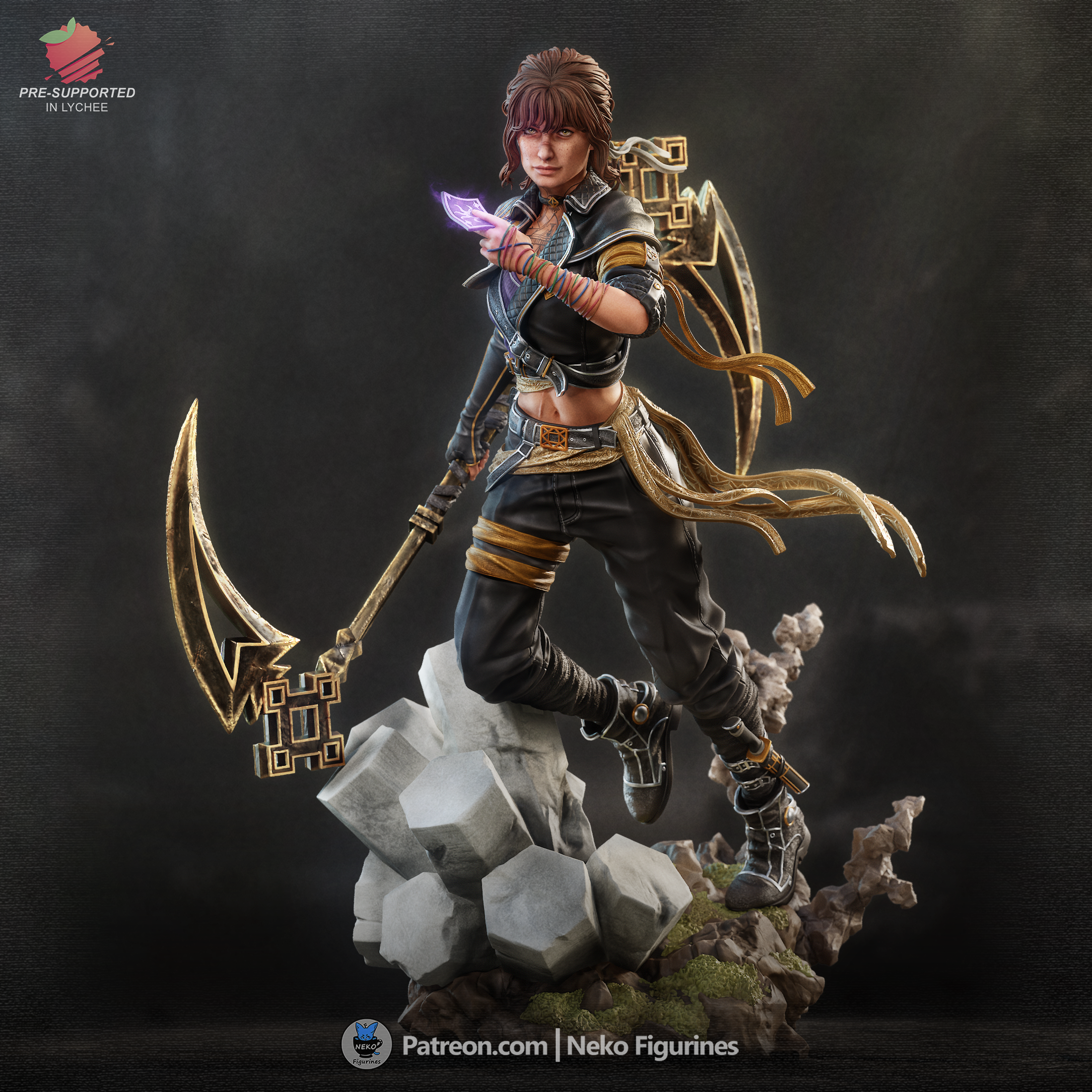 Blade of the Obscure | Maximum Detailed 12K 3D printed figure