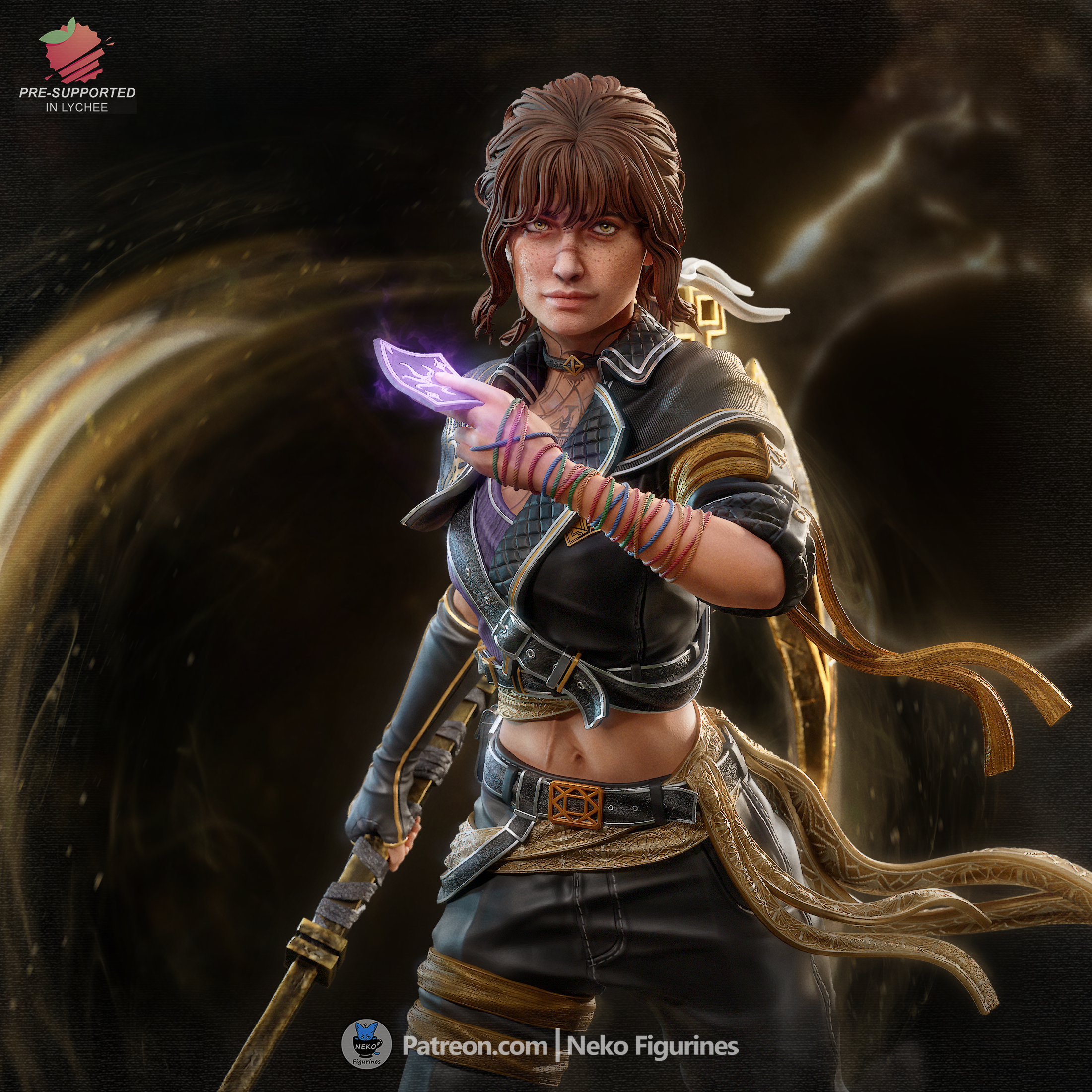Blade of the Obscure | Maximum Detailed 12K 3D printed figure
