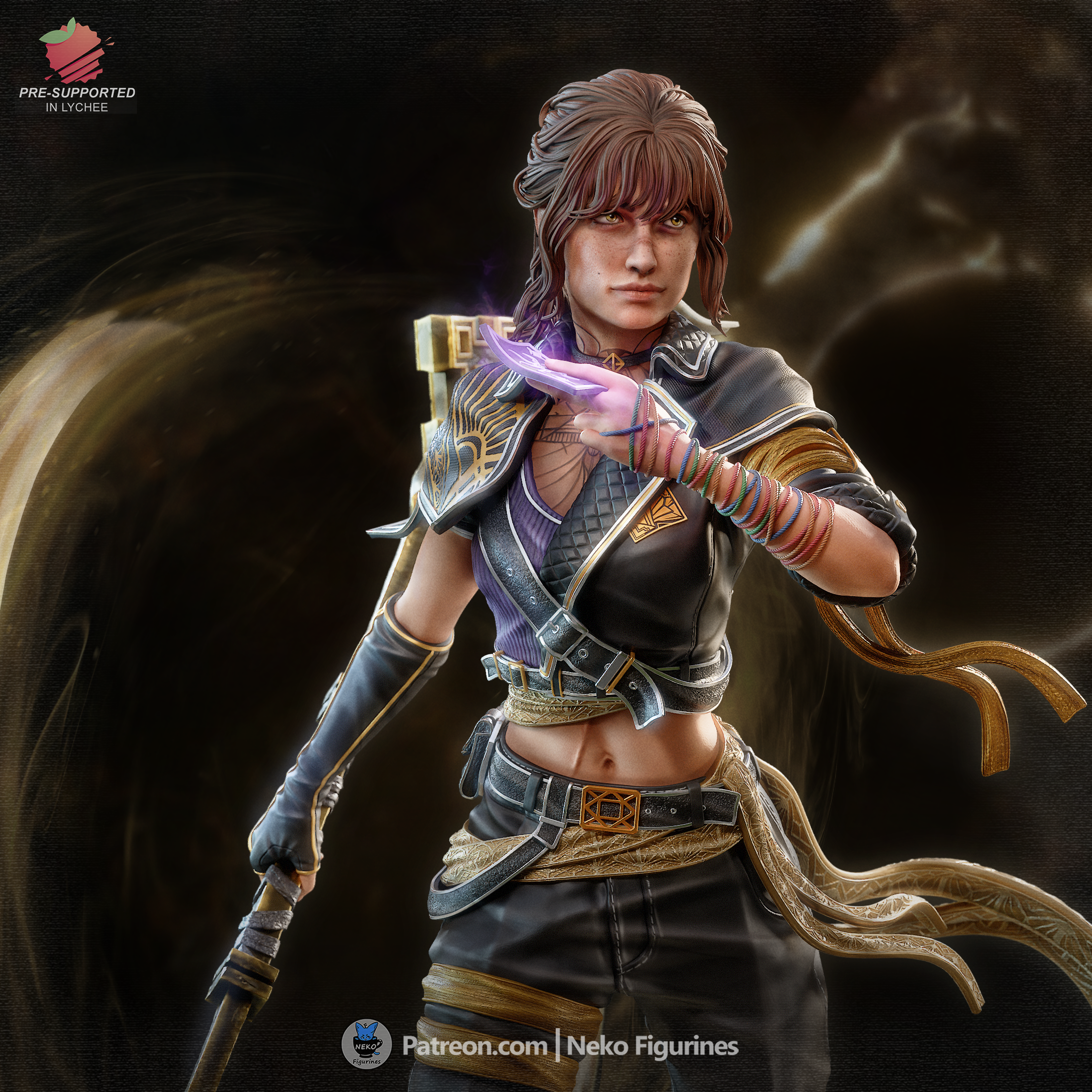 Blade of the Obscure | Maximum Detailed 12K 3D printed figure