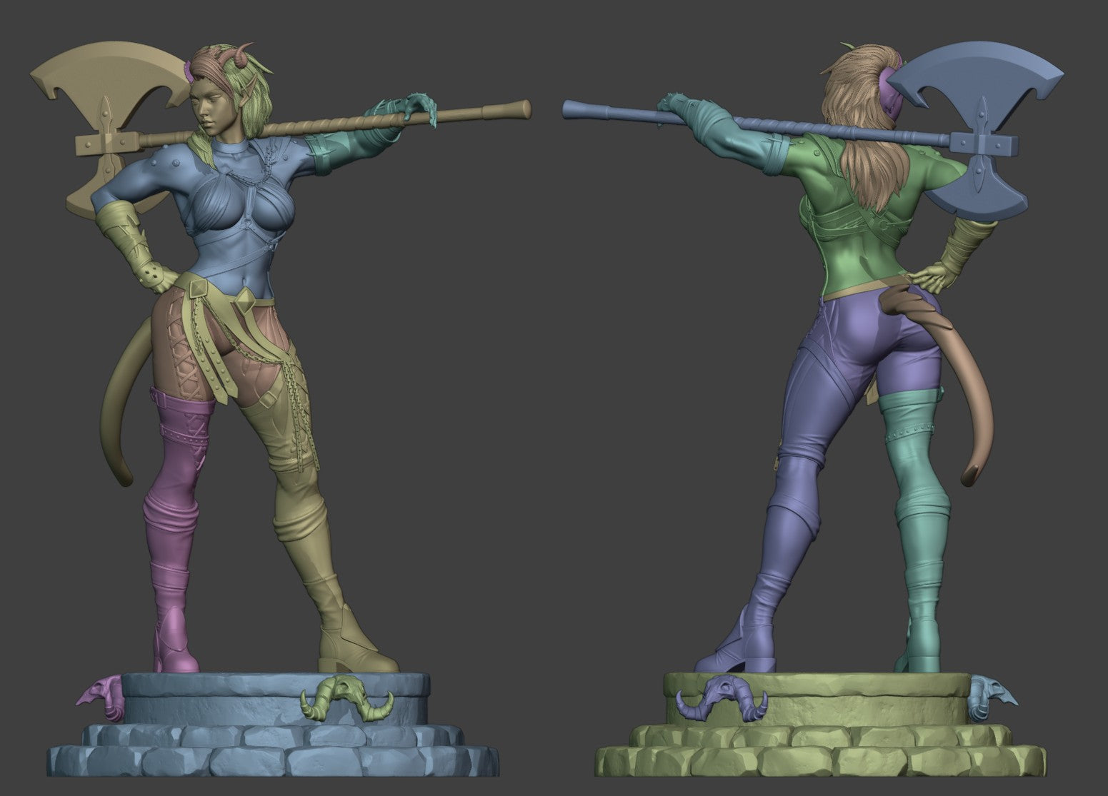 Red Devil Karlach | Maximum Detailed 12K 3D printed figure