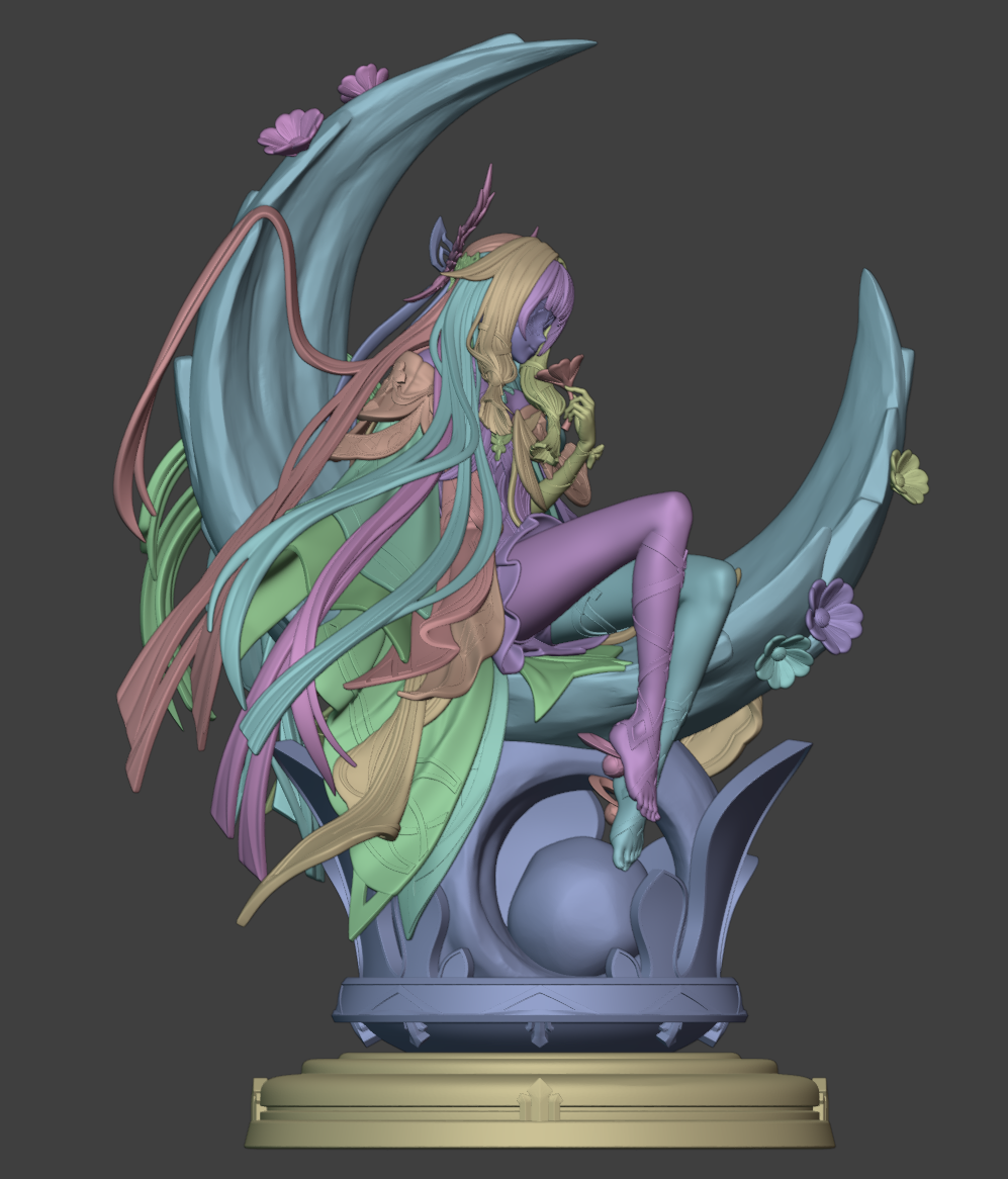 The Moonlight Siren | Maximum Detailed 12K 3D printed figure